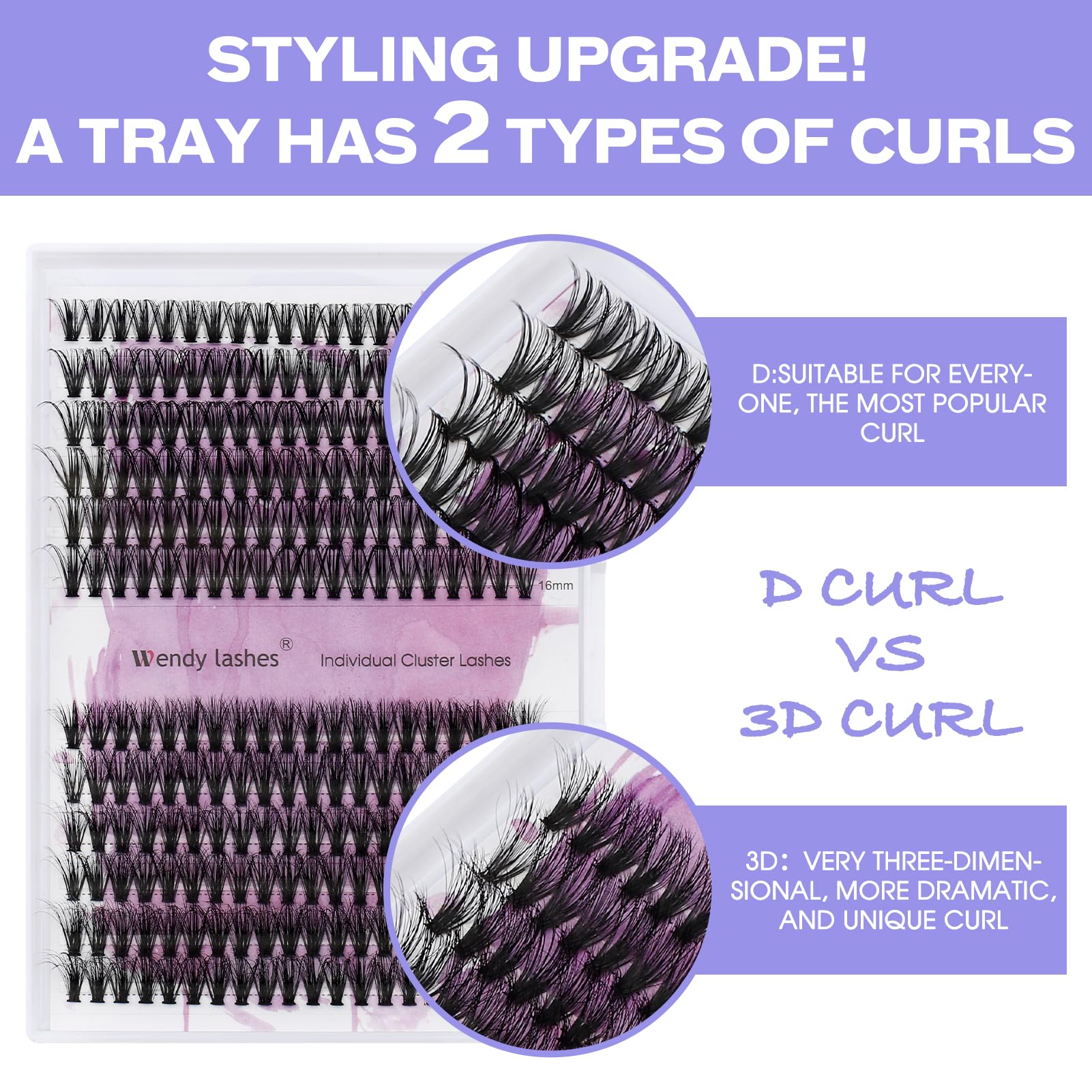Lash Clusters Individual Cluster Lashes 40D+3D Mink Lashes Diy Lash Extension 12-16Mm Mixed D Curl Individual Lashes Cluster Eye