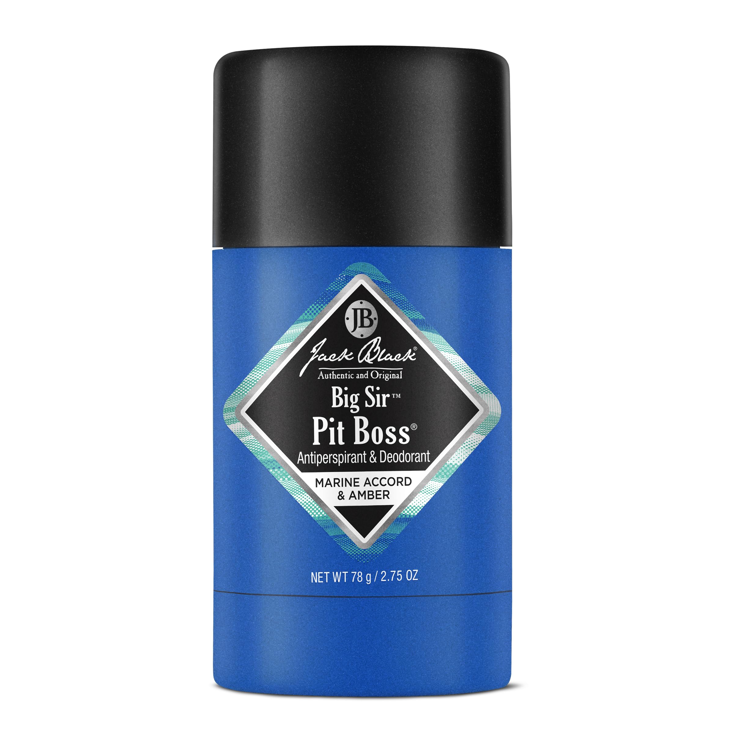 Jack Black Big Sir Pit Boss Mens Deodorant, 2.75 Oz. - Mens Stick Deodorant, Antiperspirant For Men, Maximum Odor & Sweat Contro