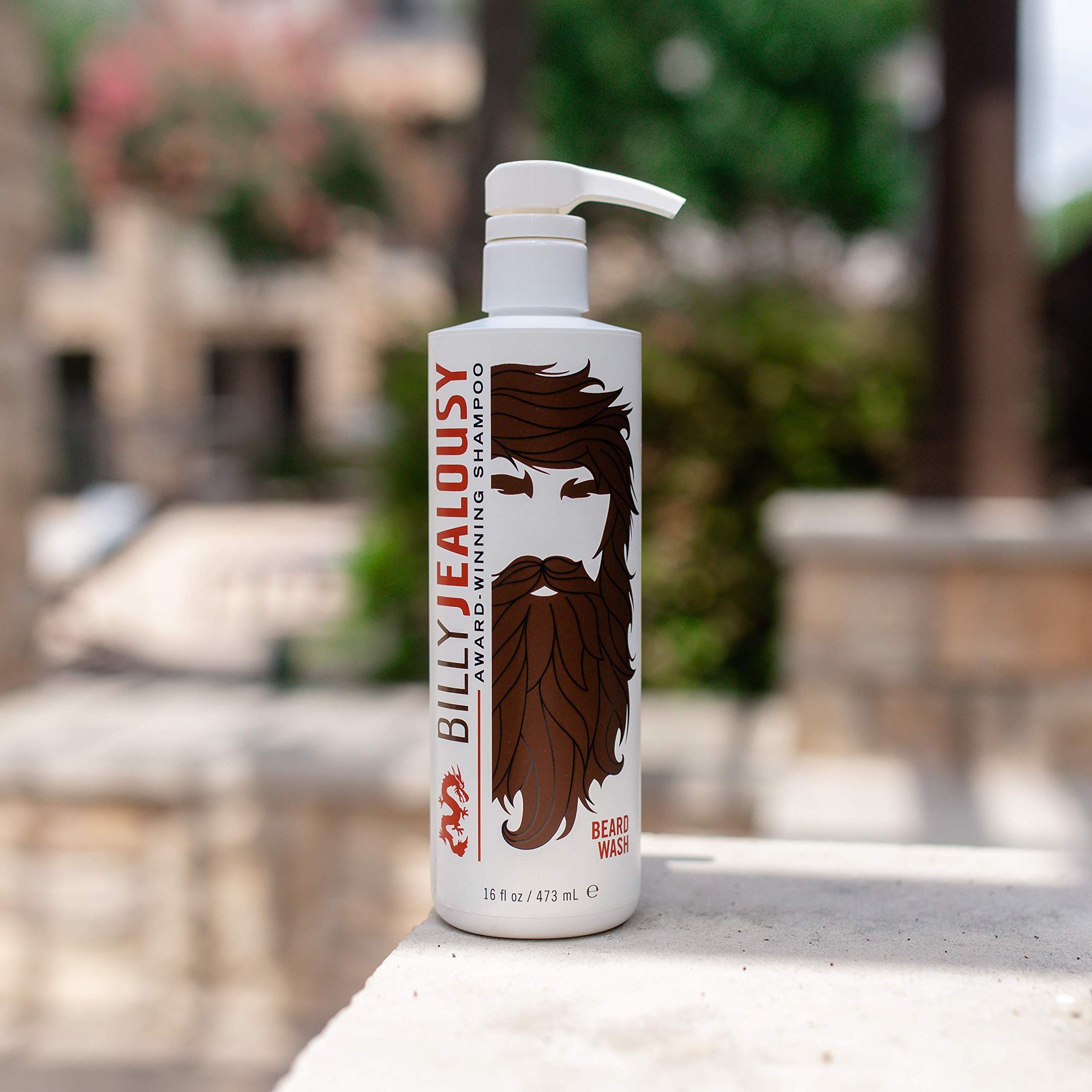 Billy Jealousy Beard Wash Hydrating Mens Beard Shampoo, 16 Fl. Oz.