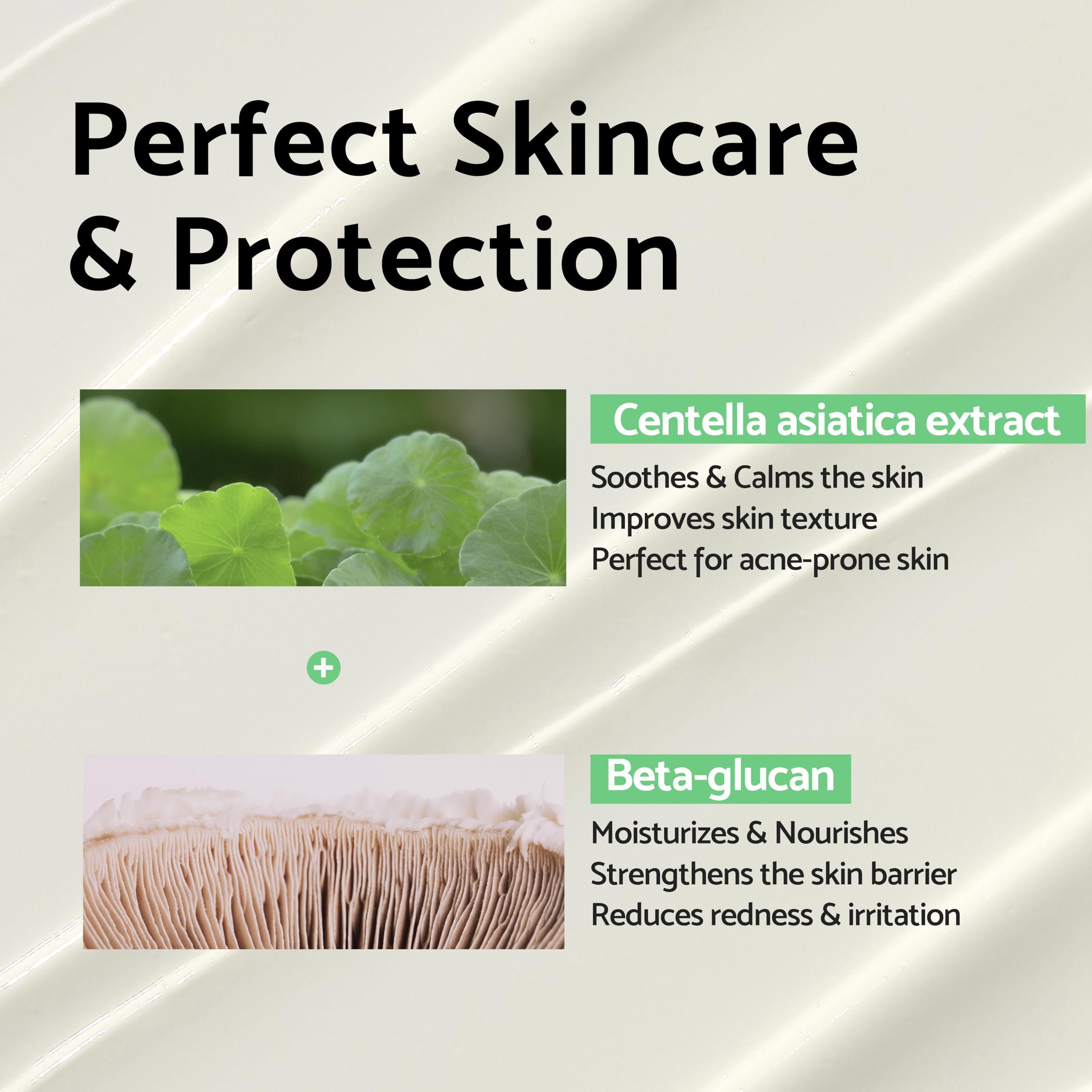 Iunik Centella Calming Moisture Daily Sunscreen Spf 50+ Pa++++ Matte & No White Cast Centella Asiatica Dry Oily Sensitive Vegan