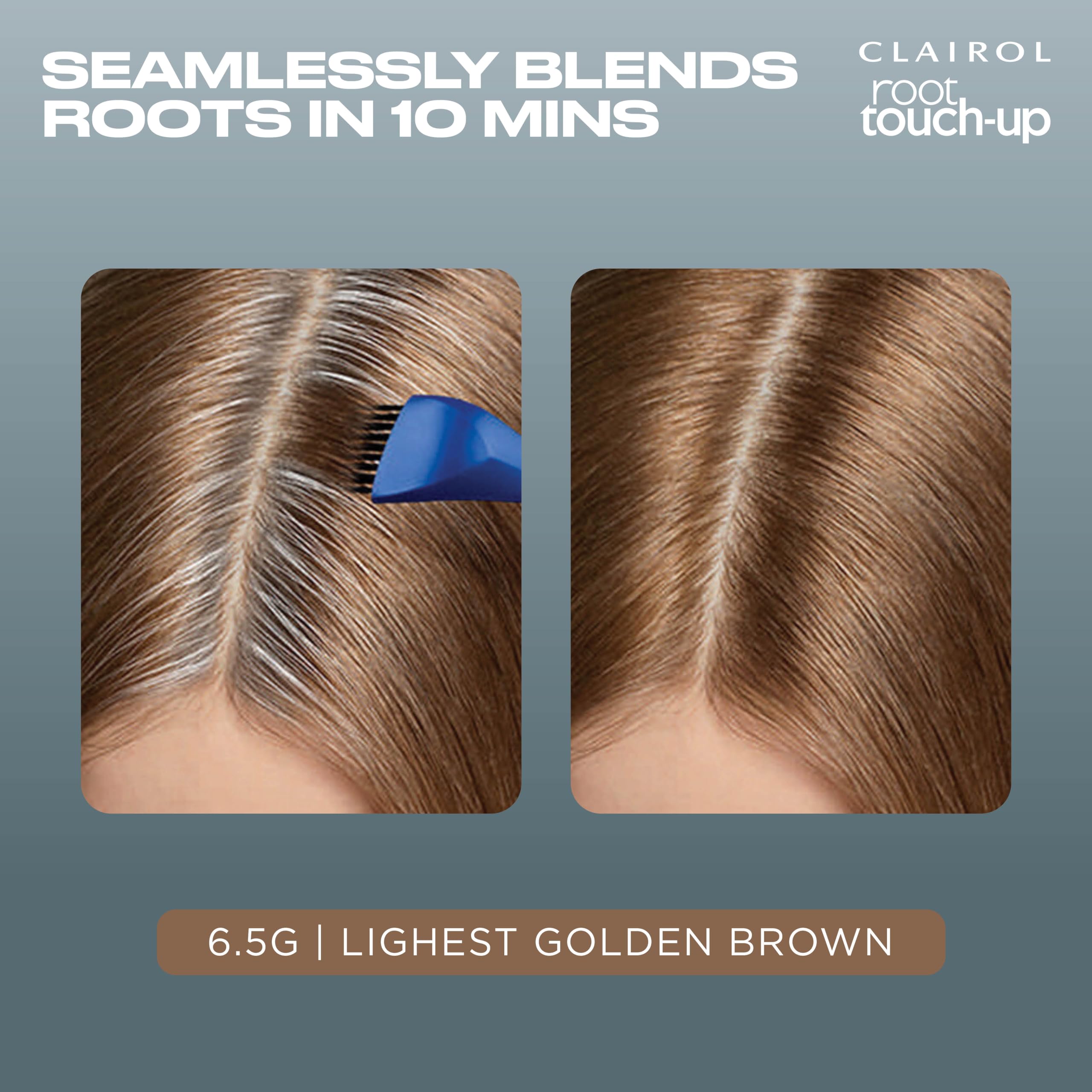 Clairol Root Touch-Up By Nice'N Easy Permanent Hair Dye, 6.5G Lightest Golden Brown Hair Color, Pack Of 1