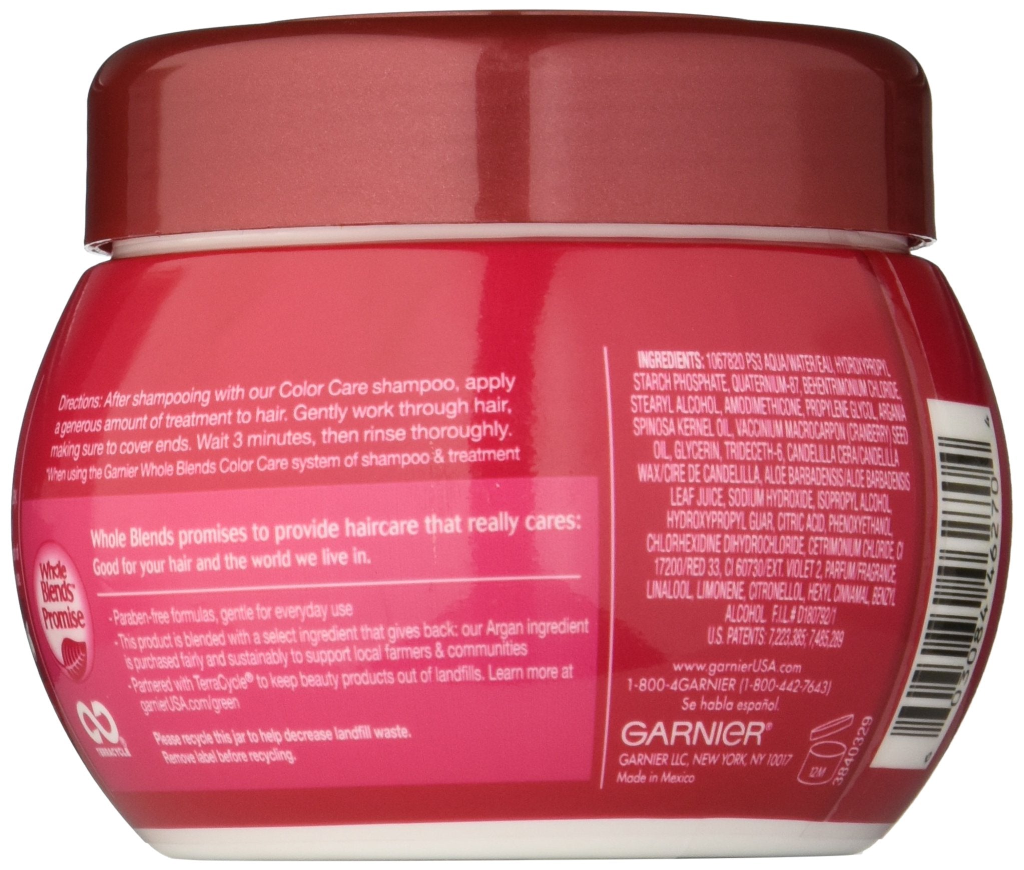 Garnier Whole Blends Color Care Mask with Argan Oil & Cranberry Extracts, 10.1 Fluid Ounce
