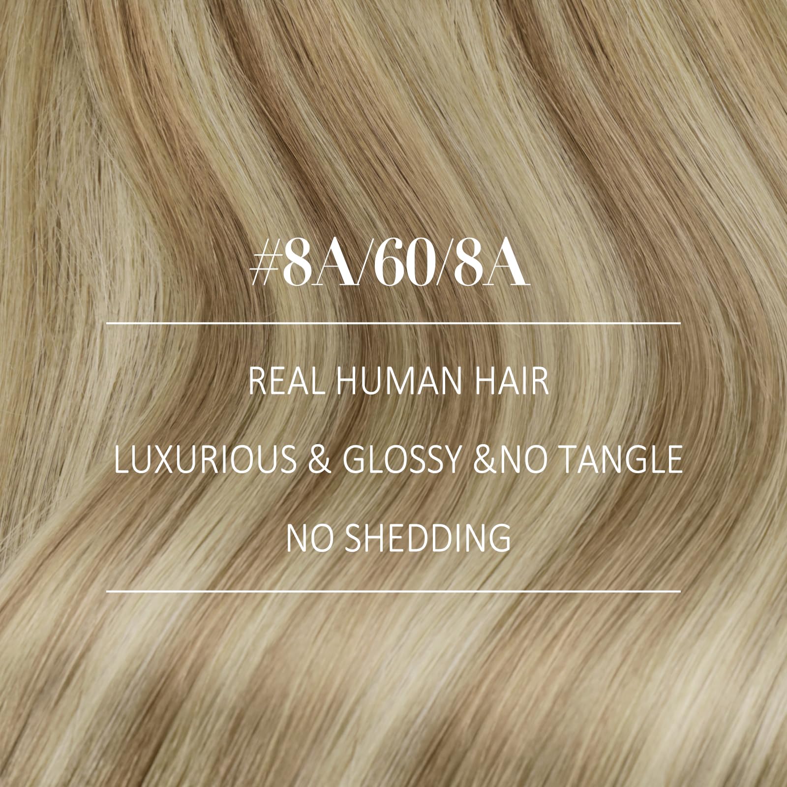 YoungSee 135g Clip in Hair Extensions Real Human Hair Brown Real Human Hair Extensions Clip ins Balayage Light Brown to Blonde w