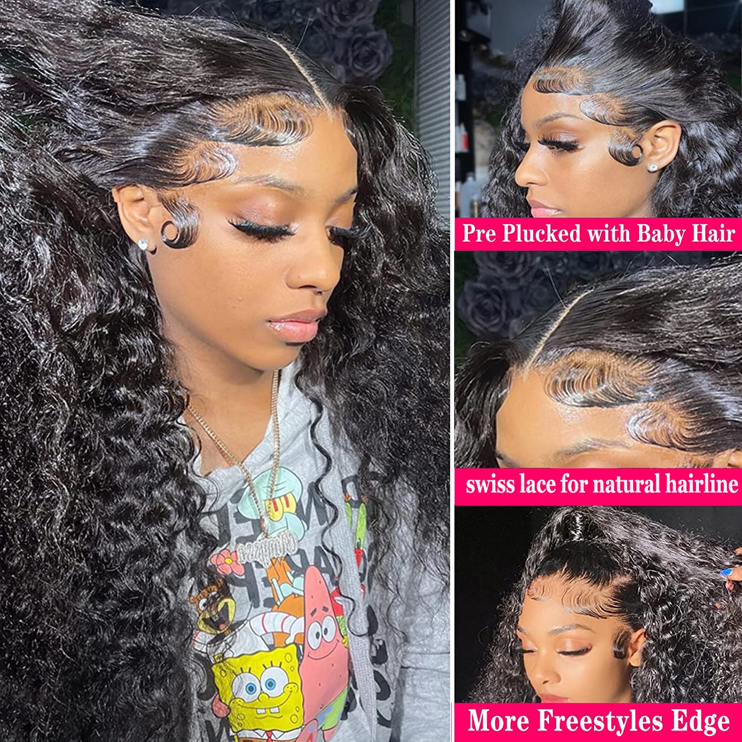 Brazilian Human Hair Bundles Deep Wave (20 22 24 26) 12A Grade 100% Unprocessed Virgin Remy Deep Curly Human Hair Weave Bundles