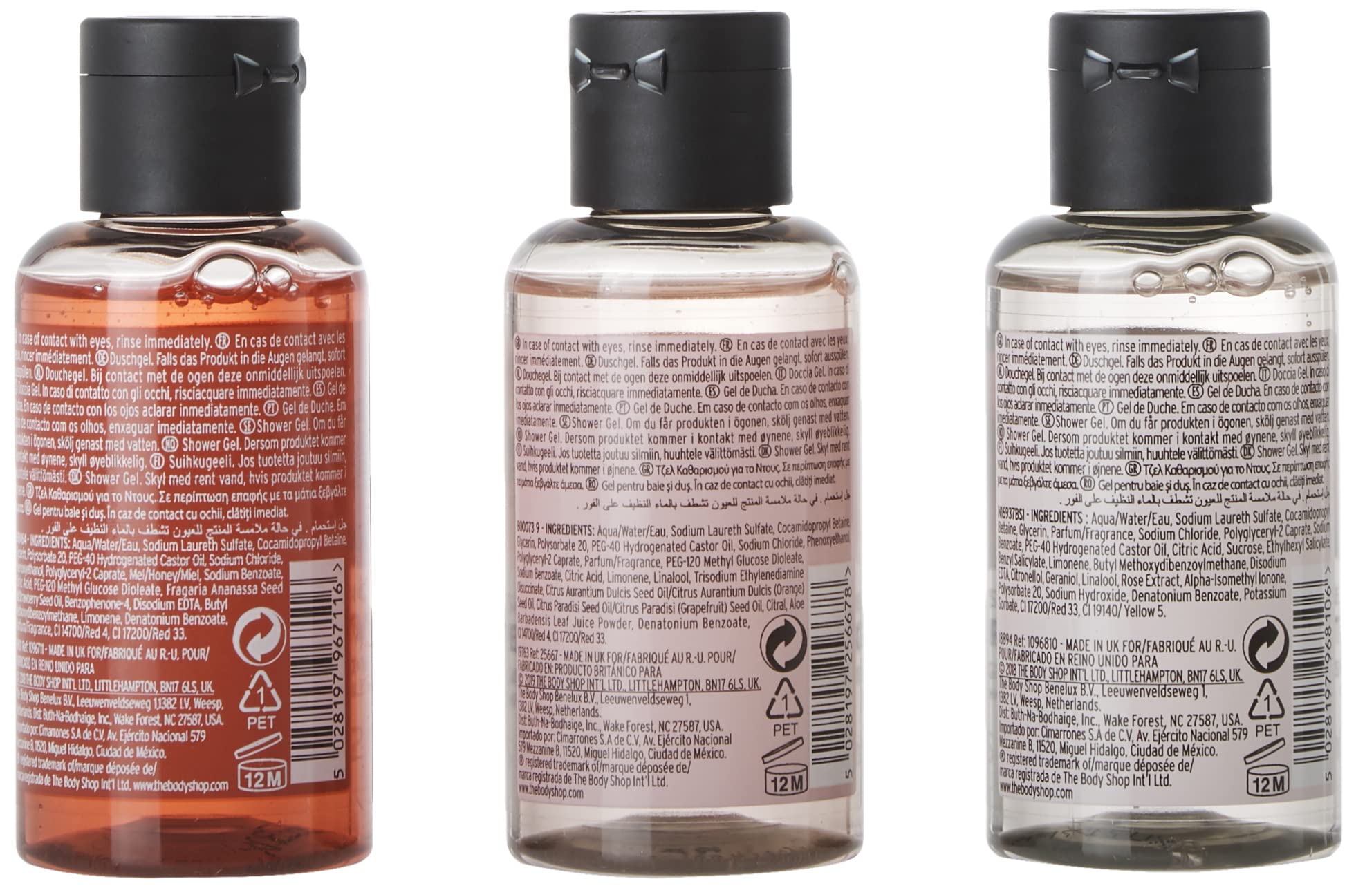 The Body Shop Lather & Cleanse Shower Gel Trio Gift Set For Normal Skin
