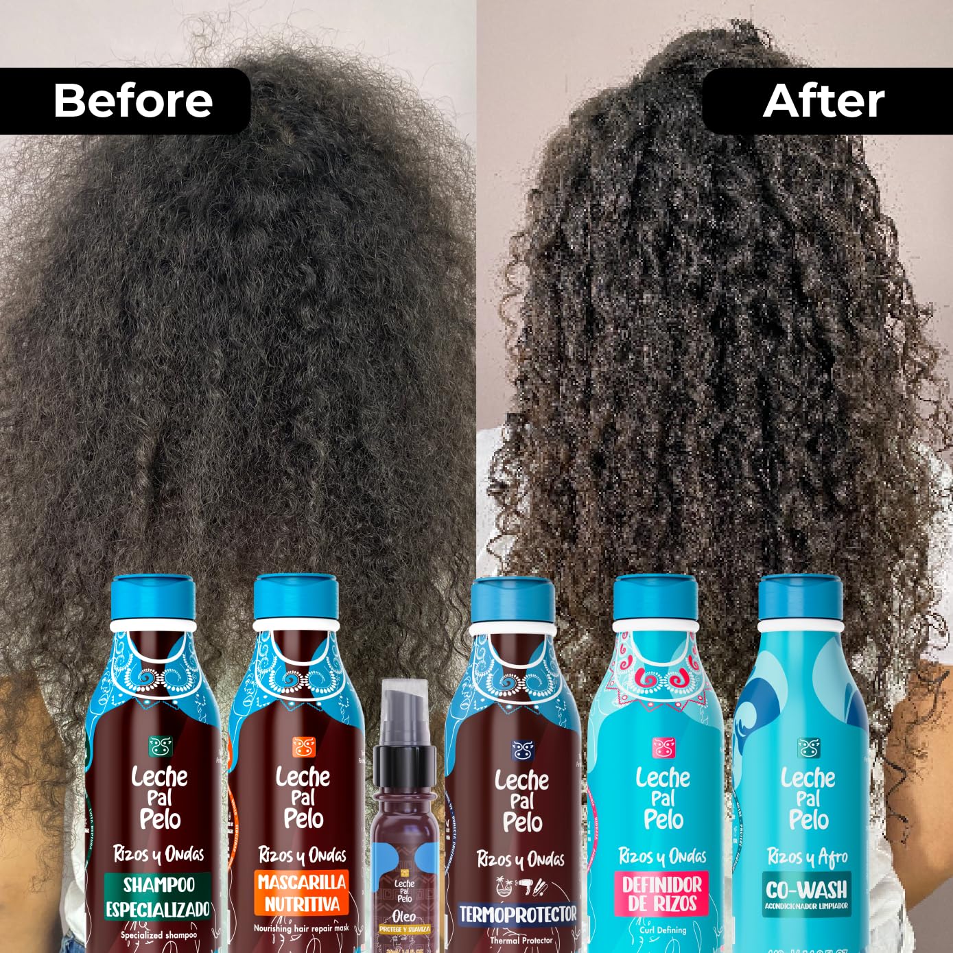 Leche Pal Pelo Curl Defining Definidor de rizos, Jojoba Oil & Aloe Vera, Healthy & Shiny Curls, Reduce Frizz & Flyaways, 14.9 oz