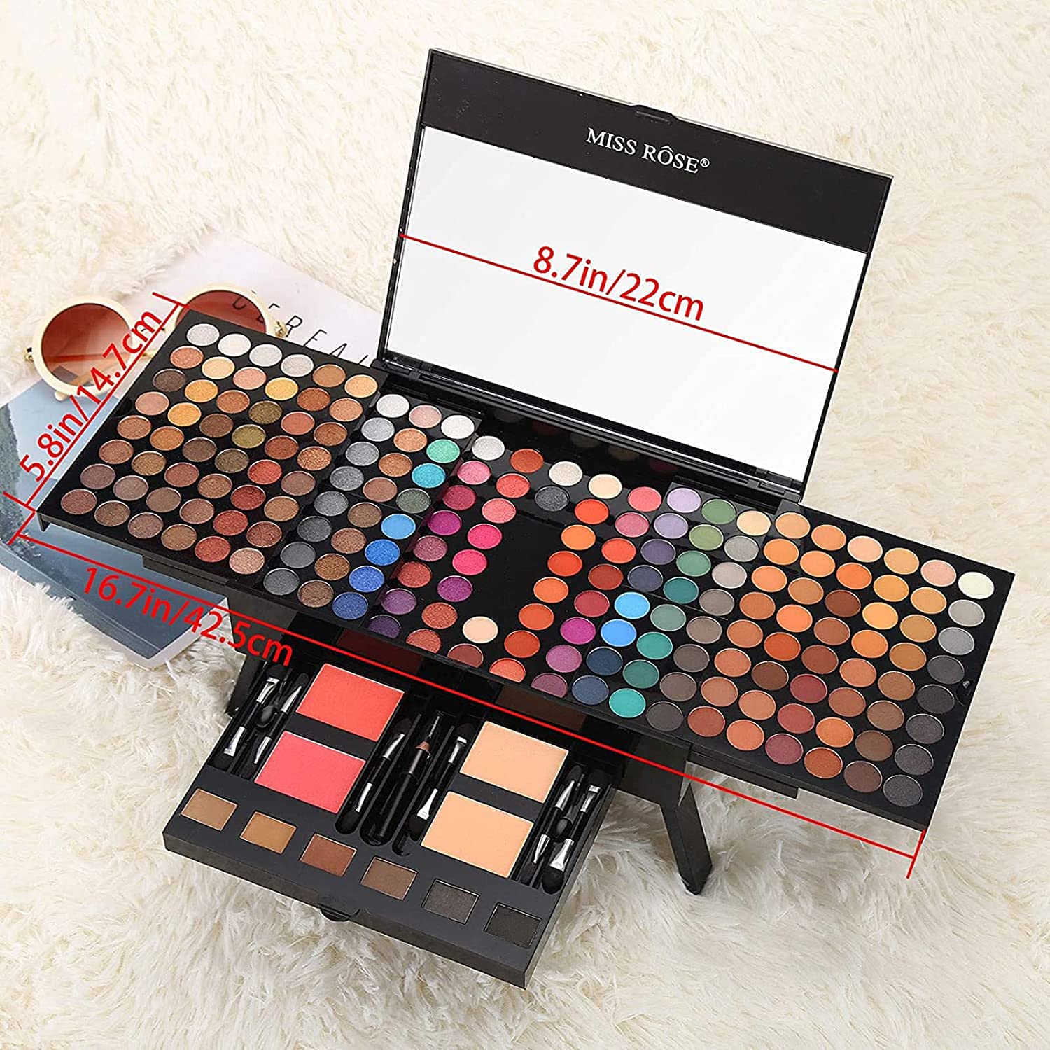 Unifull 190 Colors Makeup Pallet,Professional Makeup Kit For Women Full Kit,All In One Makeup Sets For Women&Beginner,Include Ey
