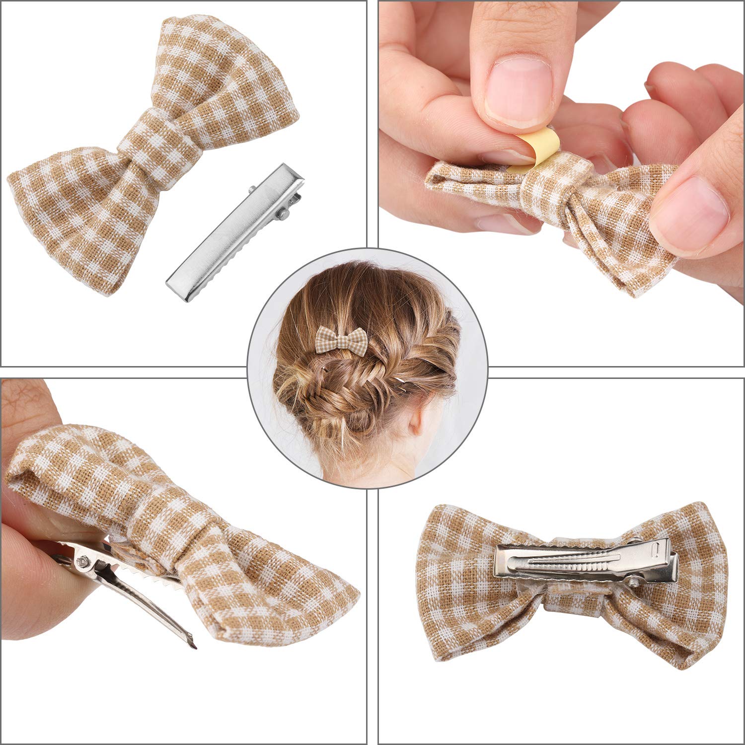 200 Pieces Alligator Hair Clips Metal Duck Bill Hair Clips Flat Top Single Prong Hairpins for Hair Styling DIY Accessories (1.26