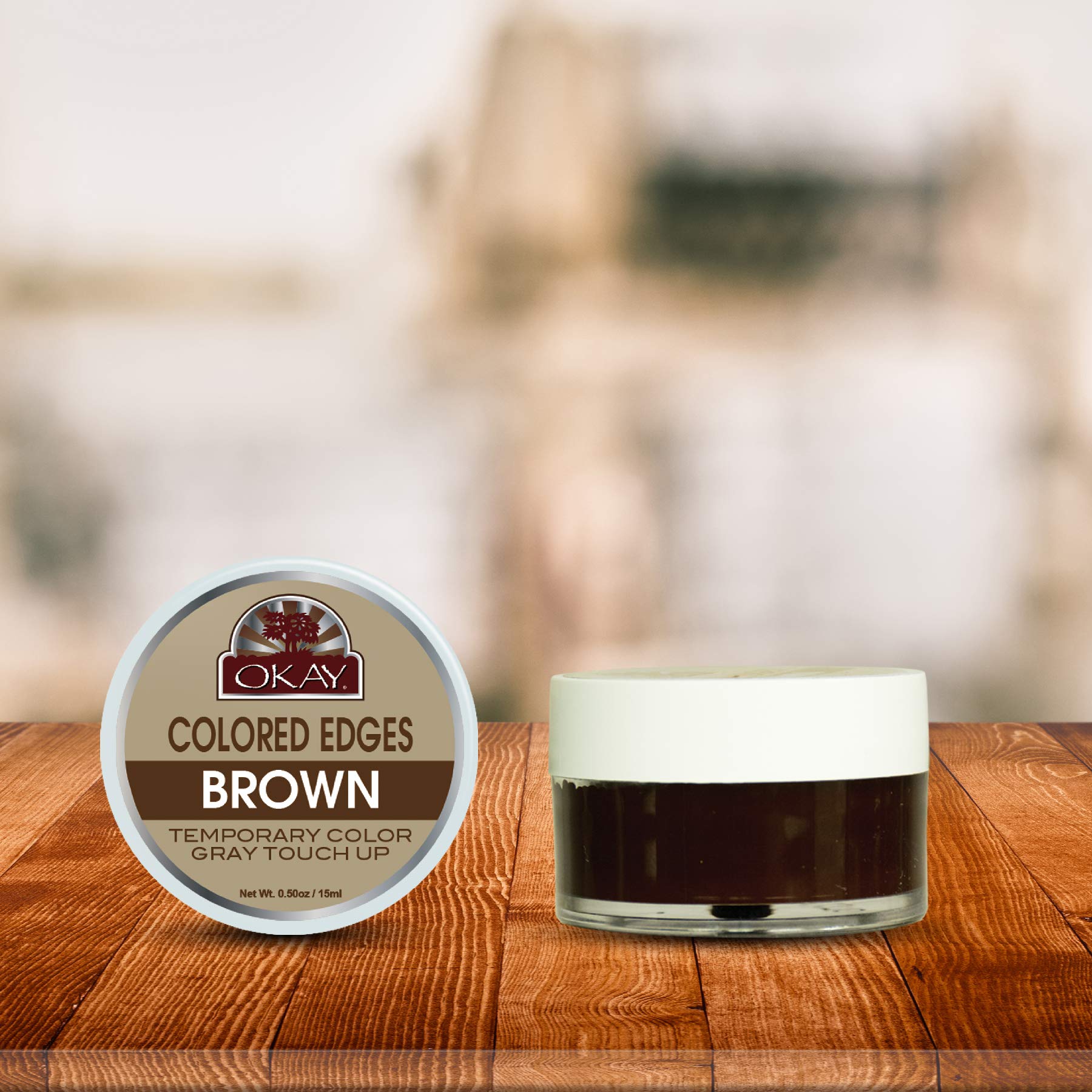 OKAY COLORED EDGES BROWN .5oz / 59ml (1ea/12dp/72cs)