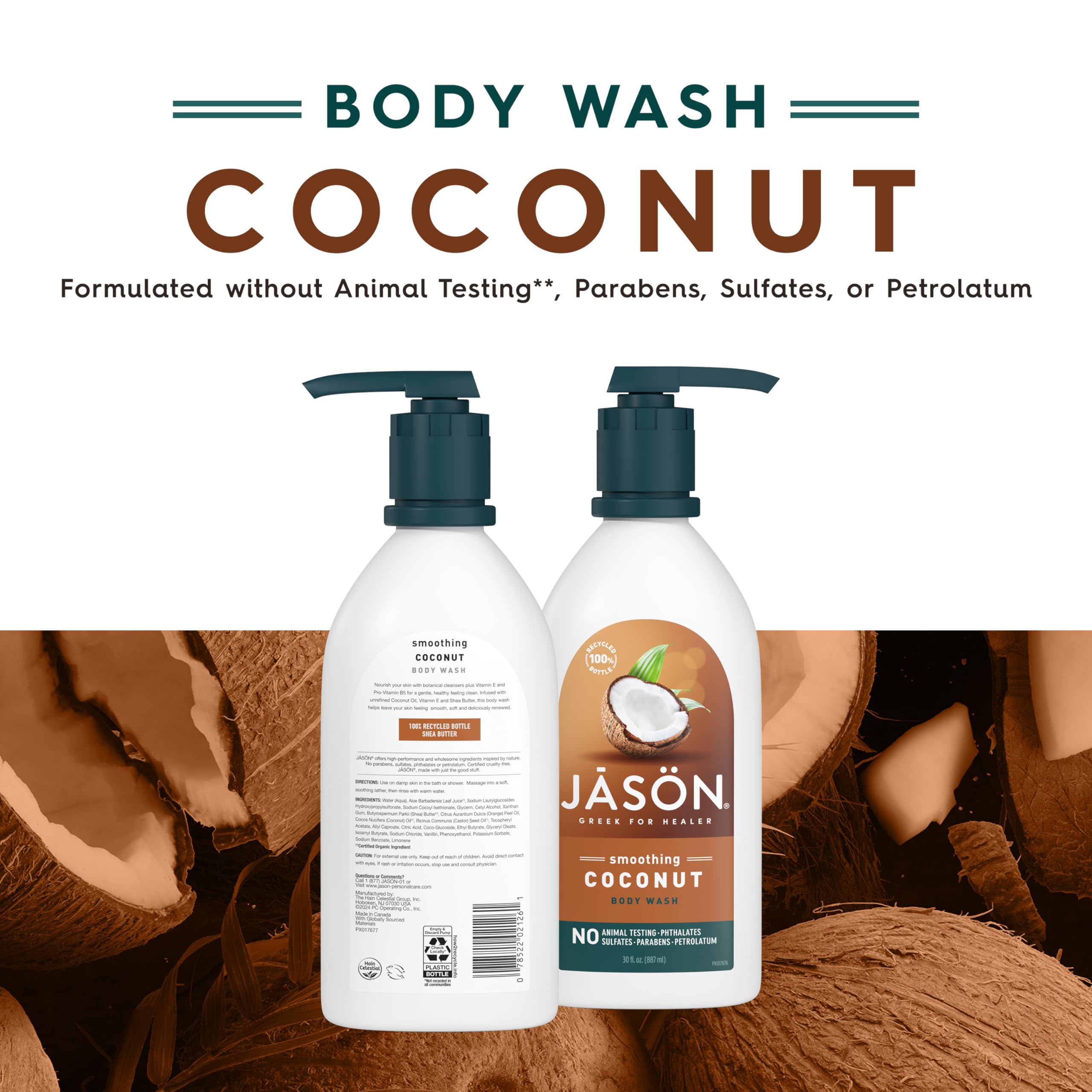 Body Wash,Smthing Coconut, Pack of 3