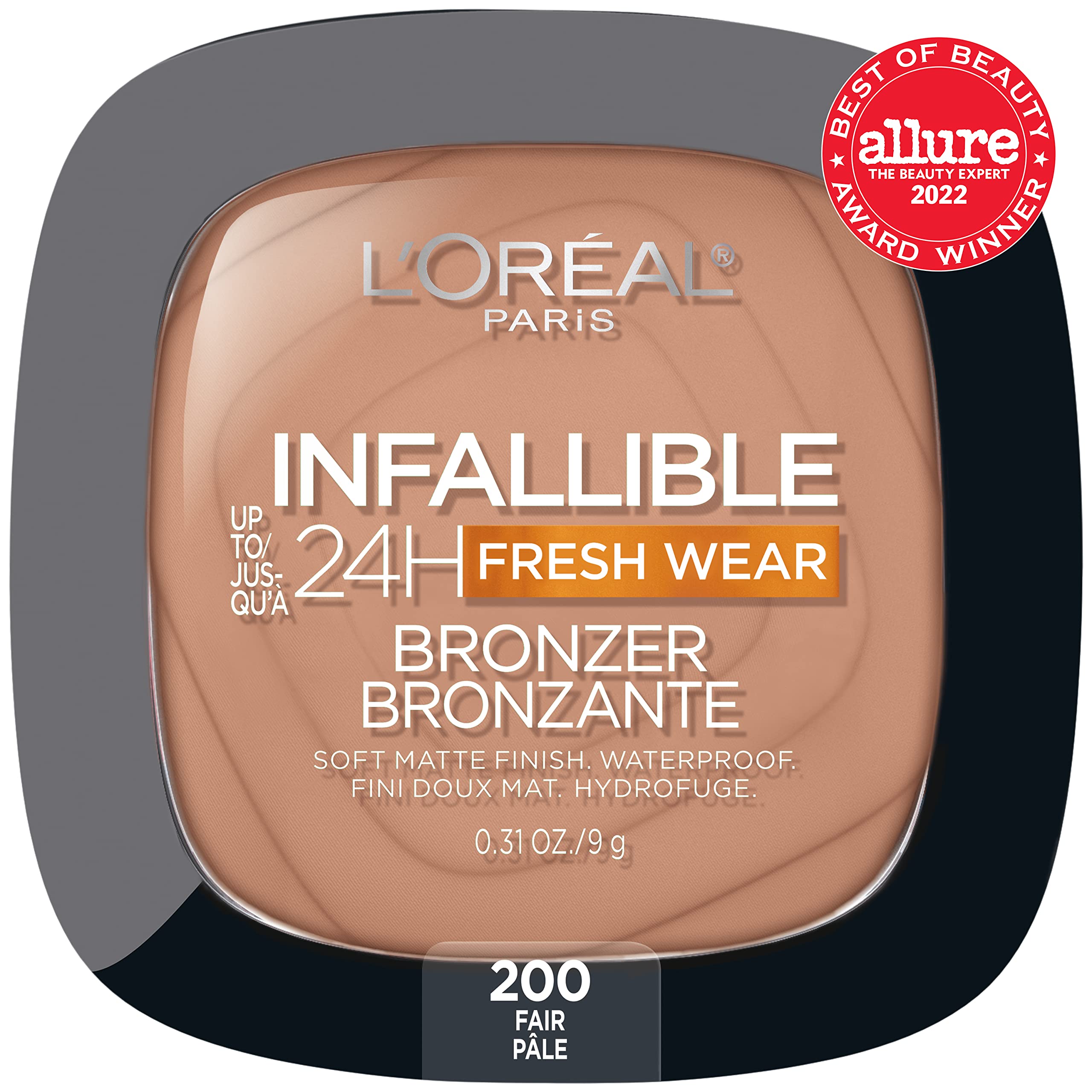 Loraal Paris Infallible Up To 24H Fresh Wear Soft Matte Longwear Bronzer Waterproof, Heatproof, Transfer, Humidity And Sweatproo