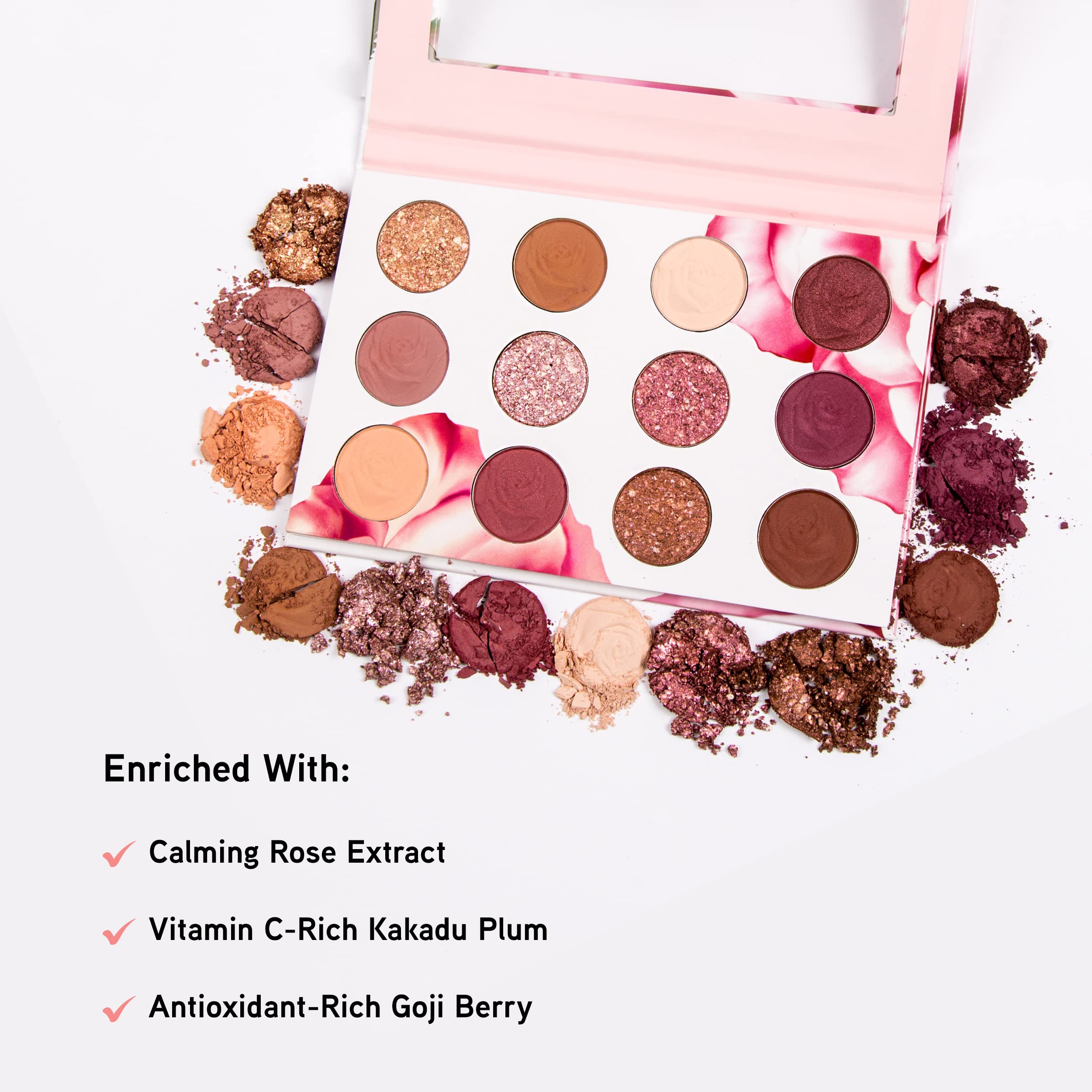 Physicians Formula Rosé All Play Eyeshadow Palette, 12 Pan, 0.48 oz, Bouquet, Ideal for Vibrant Eye Makeup Looks