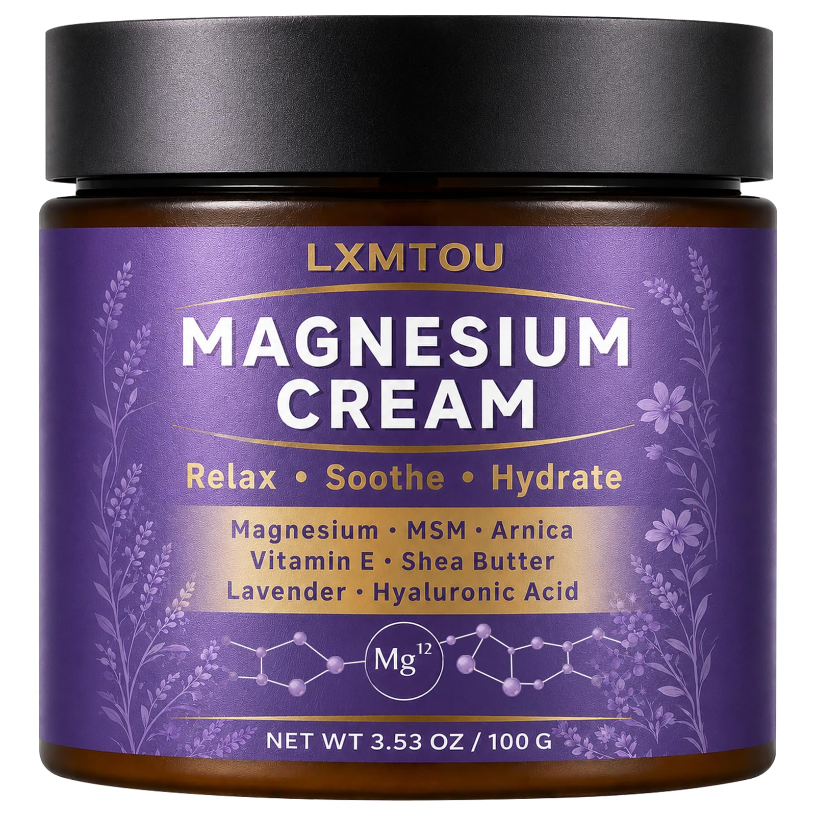 lxmtou Magnesium Cream with MSM & Arnica for Sleep & Muscle Comfort