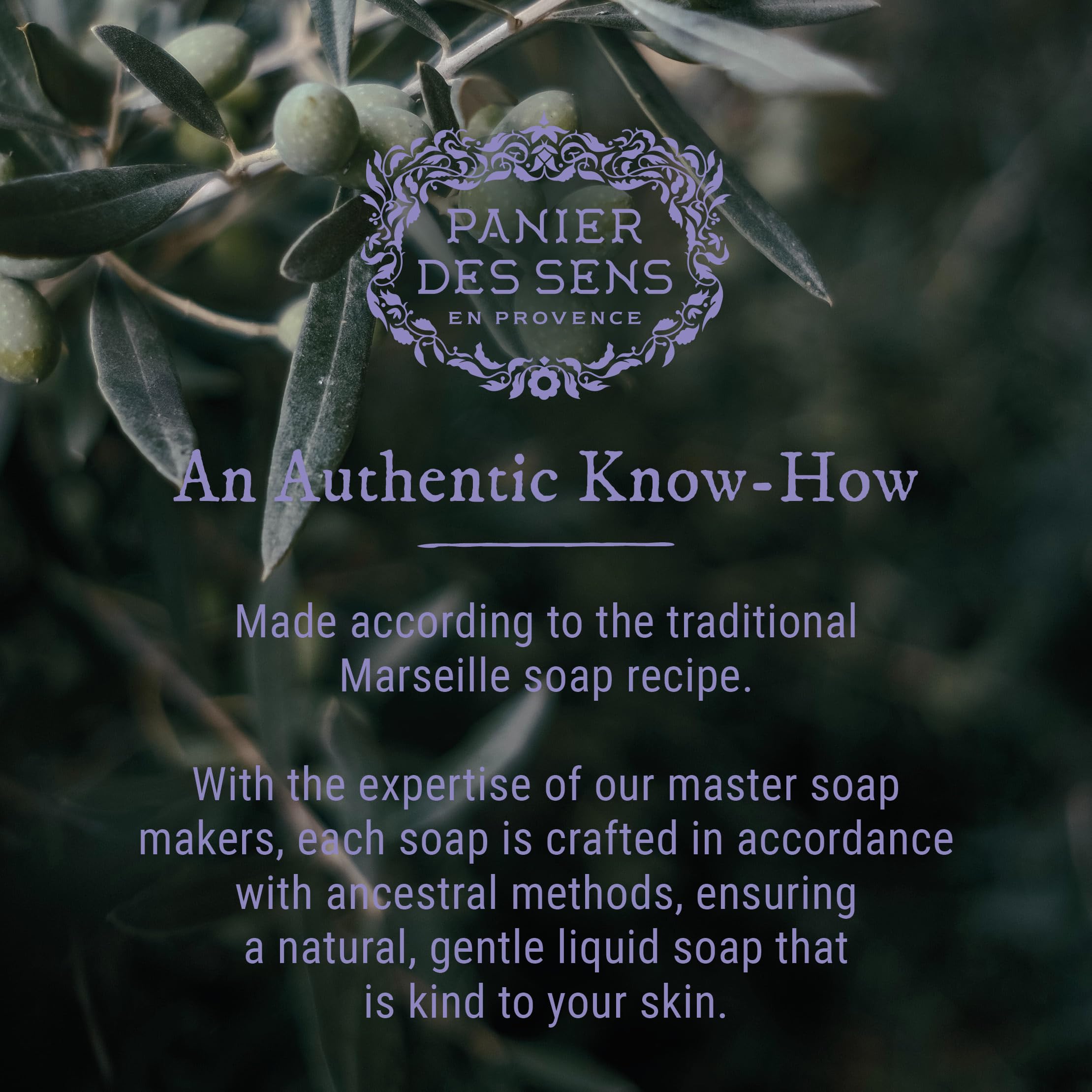 Panier Des Sens - Marseille Liquid Hand Soap - Lavender Hand Wash - Moisturizing Soap With Coconut Oil - Bathroom & Kitchen Refi