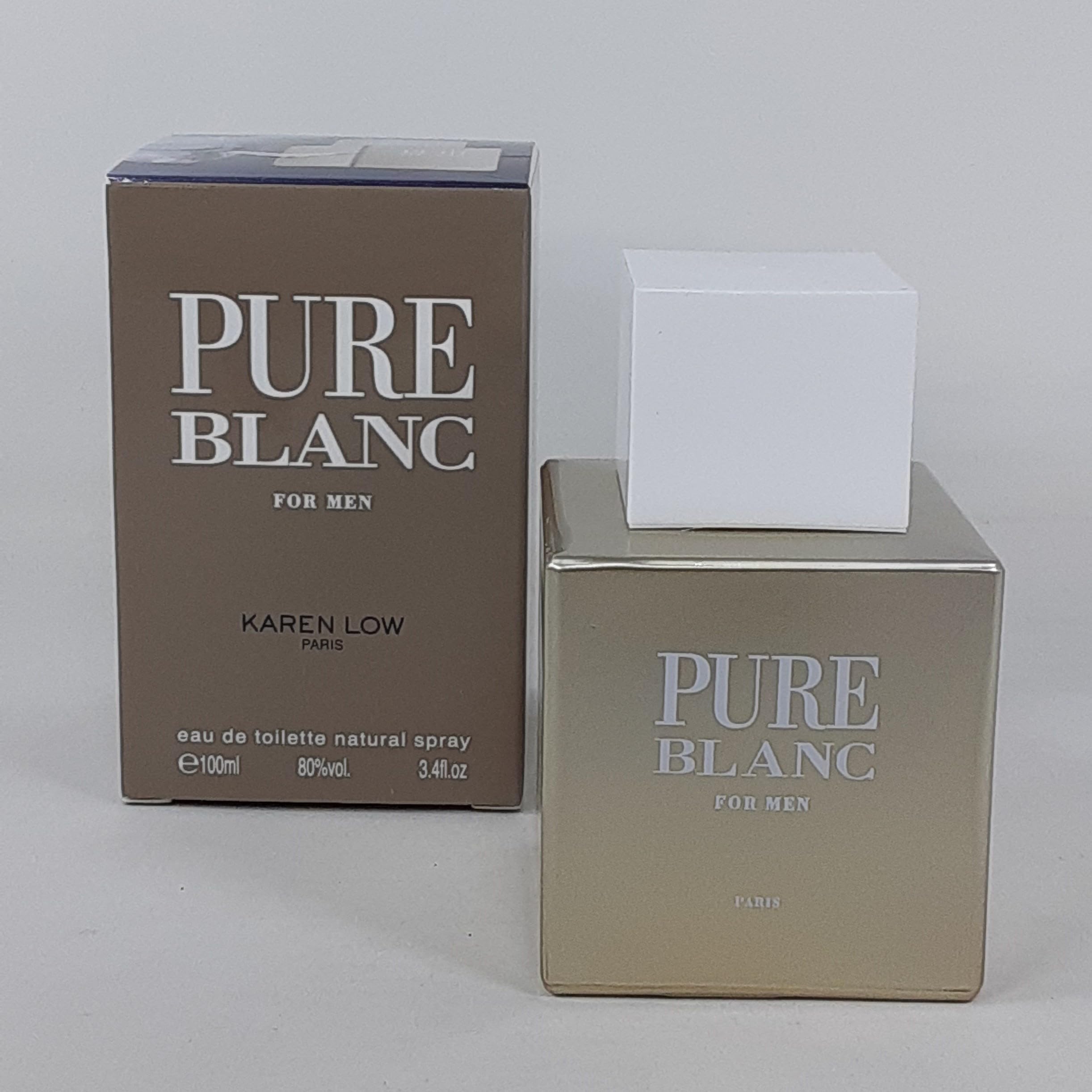 Pure Blanc By Karen Low, 3.4 Oz Eau De Toilette Spray For Men