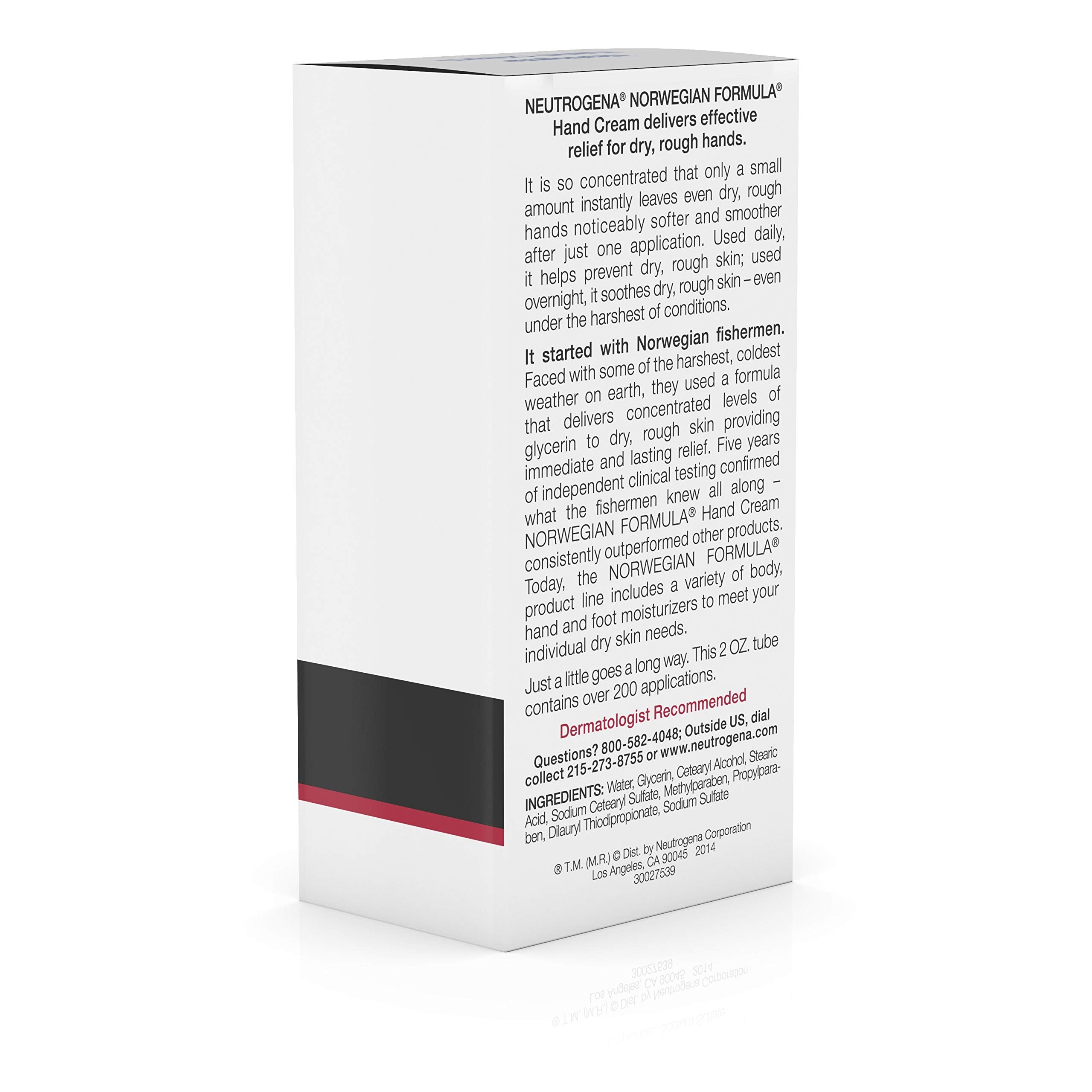 Neutrogena Norwegian Formula Moisturizing Hand Cream Formulated With Glycerin For Dry, Rough Hands, Fragrance-Free Intensive Han