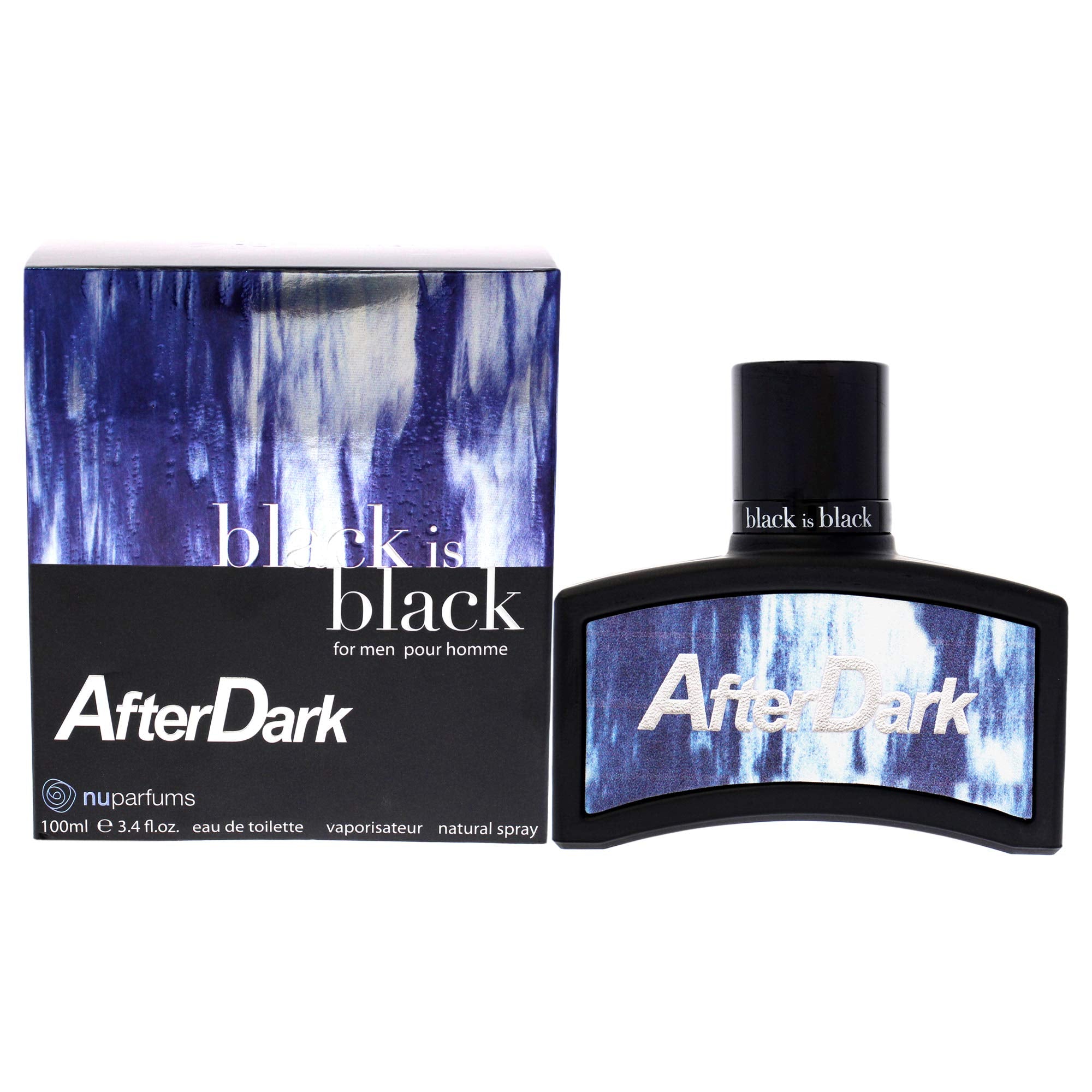 Black Is Black After Dark By Nuparfums, 3.4 Oz Eau De Toilette Spray For Men