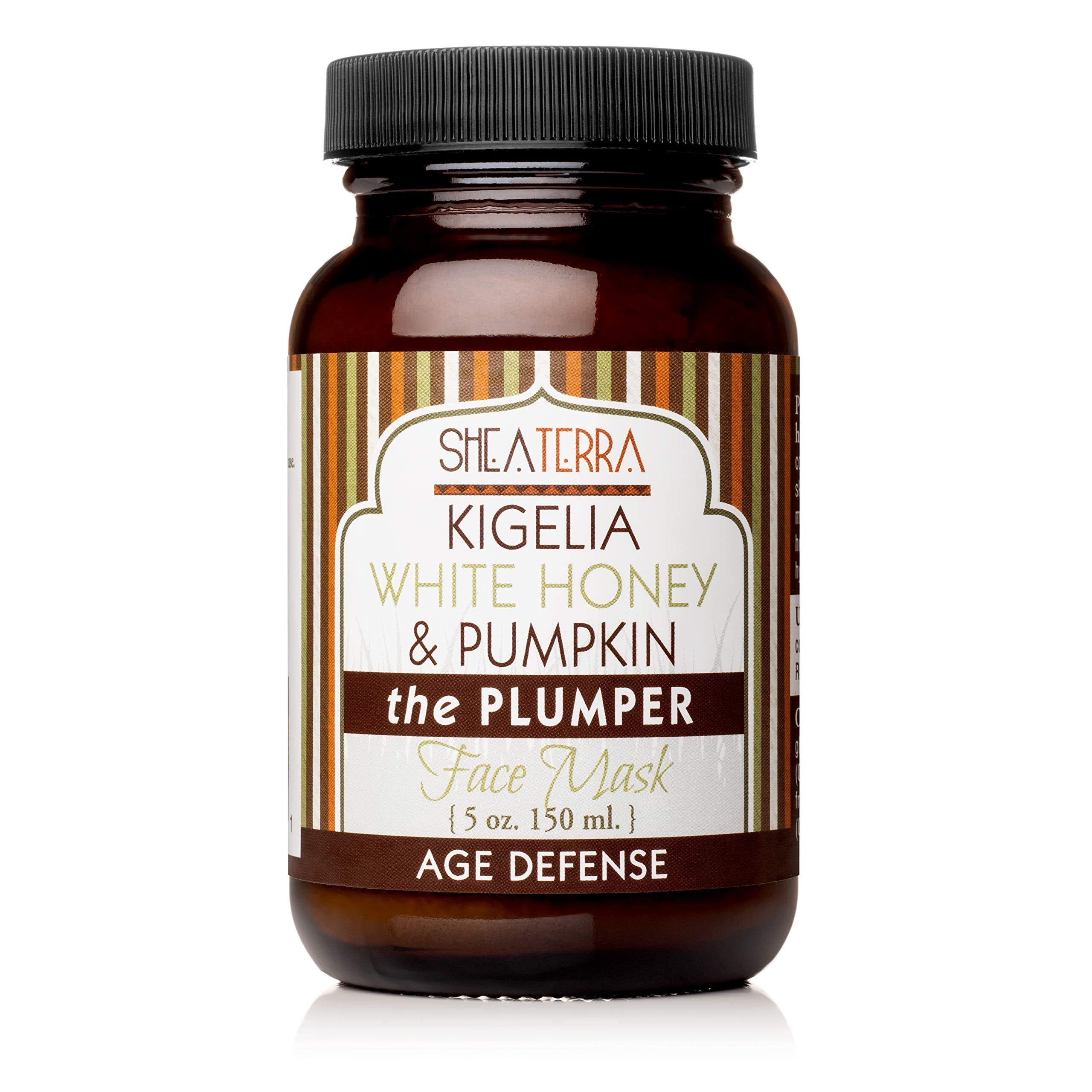 Shea Terra Kigelia Age Defense Collection - Plumping Face Mask | Natural, Anti-Aging, Brightening Face Mask With White Honey & P