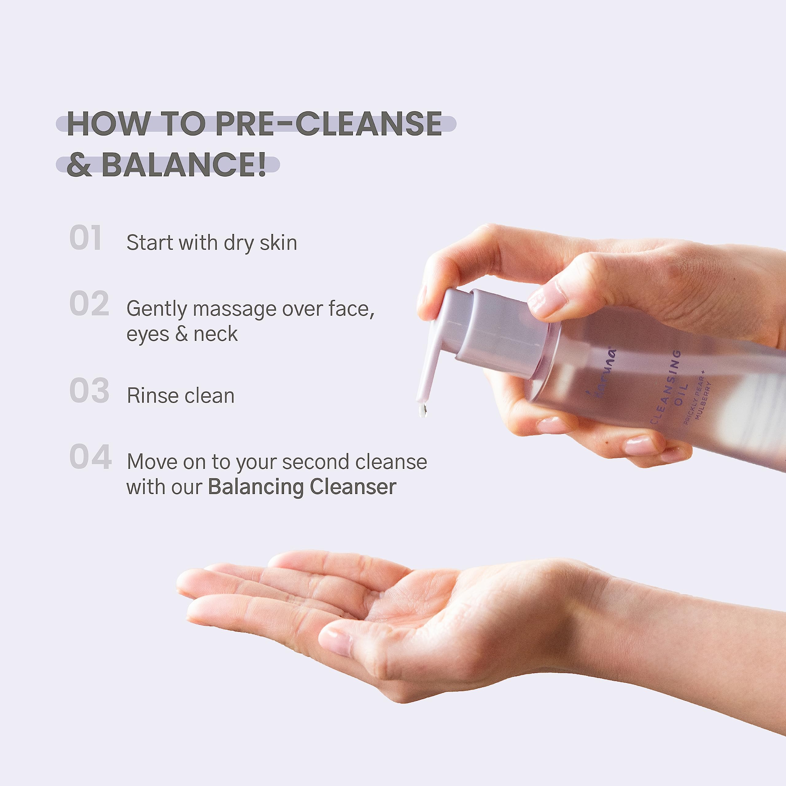 Karuna - Cleansing Oil With Prickly Pear For Clean Skin - Cleanses Without Clogging Pores, Oil Based Cleanser, Travel Size Makeu