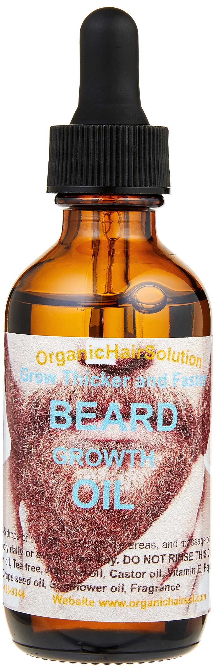 Organic Hair Solution Beard Oil For Men Growth 100% Natural Beard Growth Oil Softens & Strengthens HairConditioner For Men 2ft