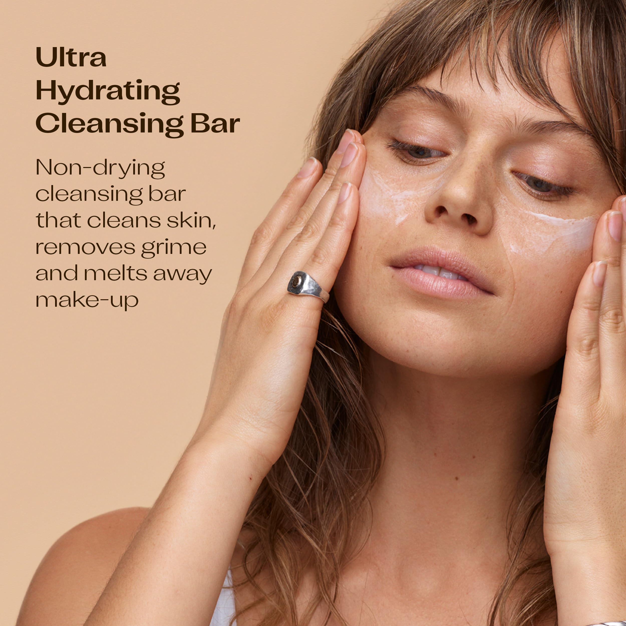Trilogy Ultra Hydrating Cleansing Bar, Daily Face Wash With Marine Algae, Soap-Free, pH Balanced, 2.82 fl oz