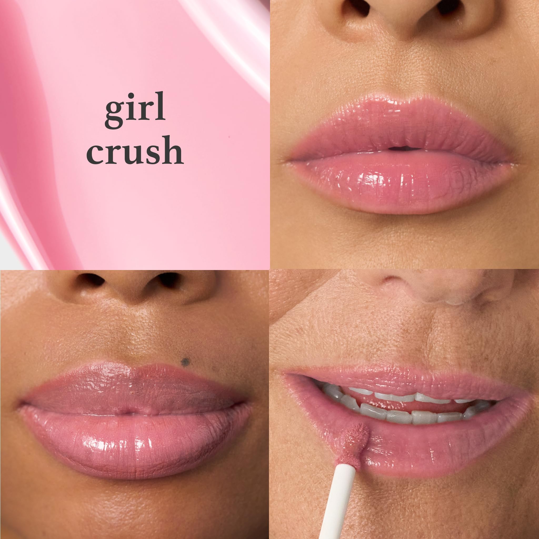 Julep So Plush Hydrating Lip Gloss - Girl Crush - High-Shine Hydrating Lightweight Lip Color - Non-Sticky Formula - Vitamin E So