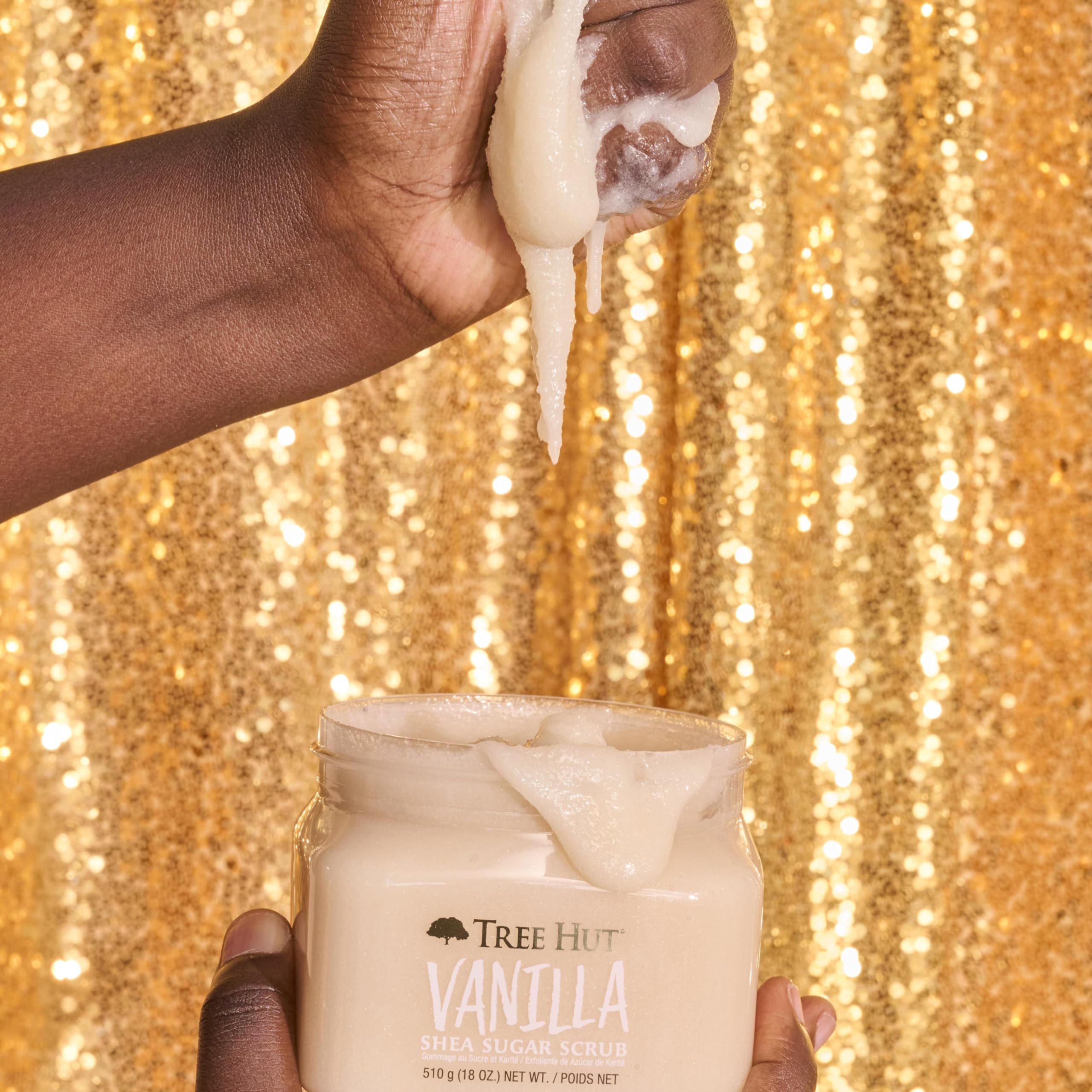 Tree Hut Vanilla Shea Sugar Exfoliating Body Scrub, 18 oz - Hydrating & Gentle Exfoliation for Smooth Skin