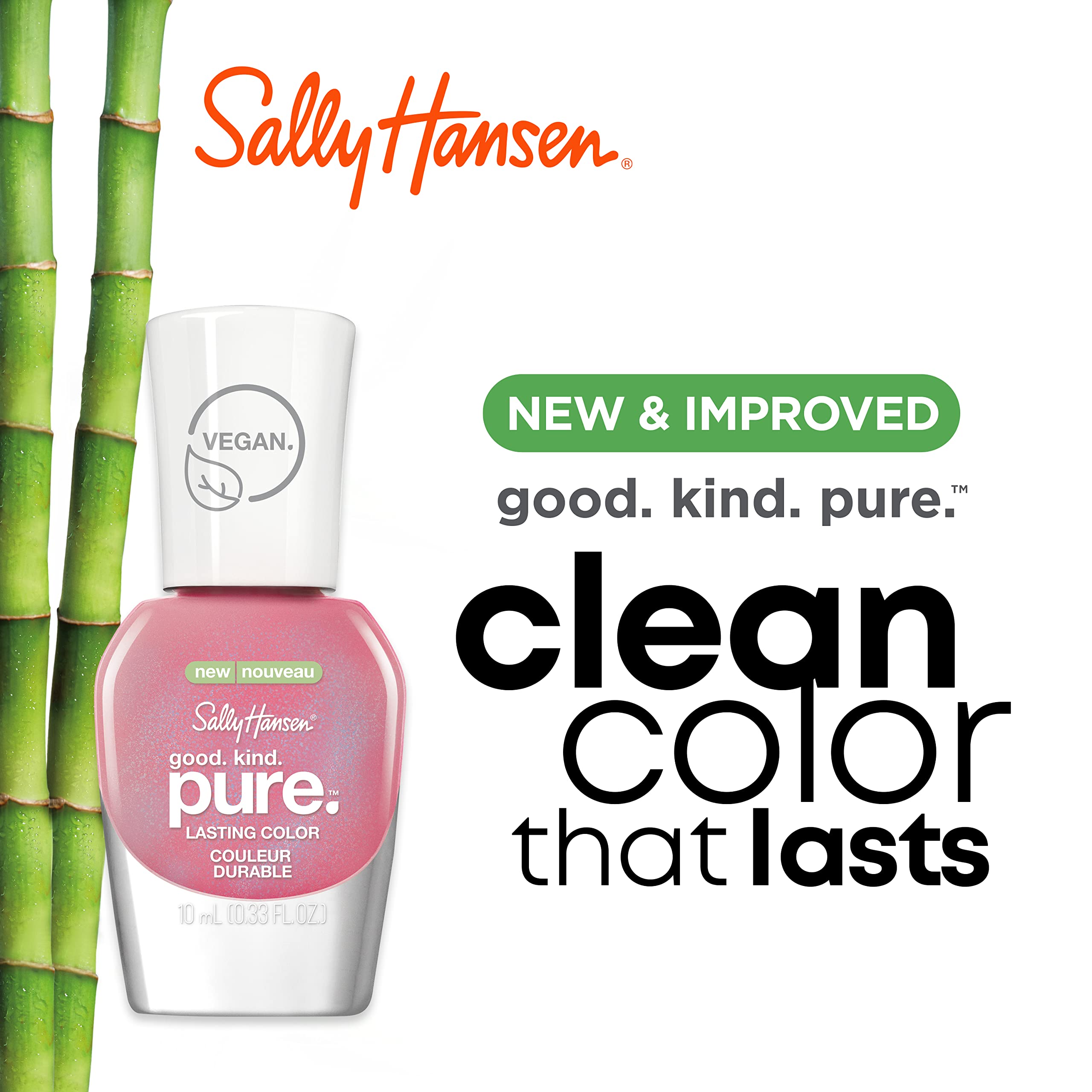 Sally Hansen - Good. Kind. Pure Vegan Nail Polish, Romantic Peach, Packaing May Vary