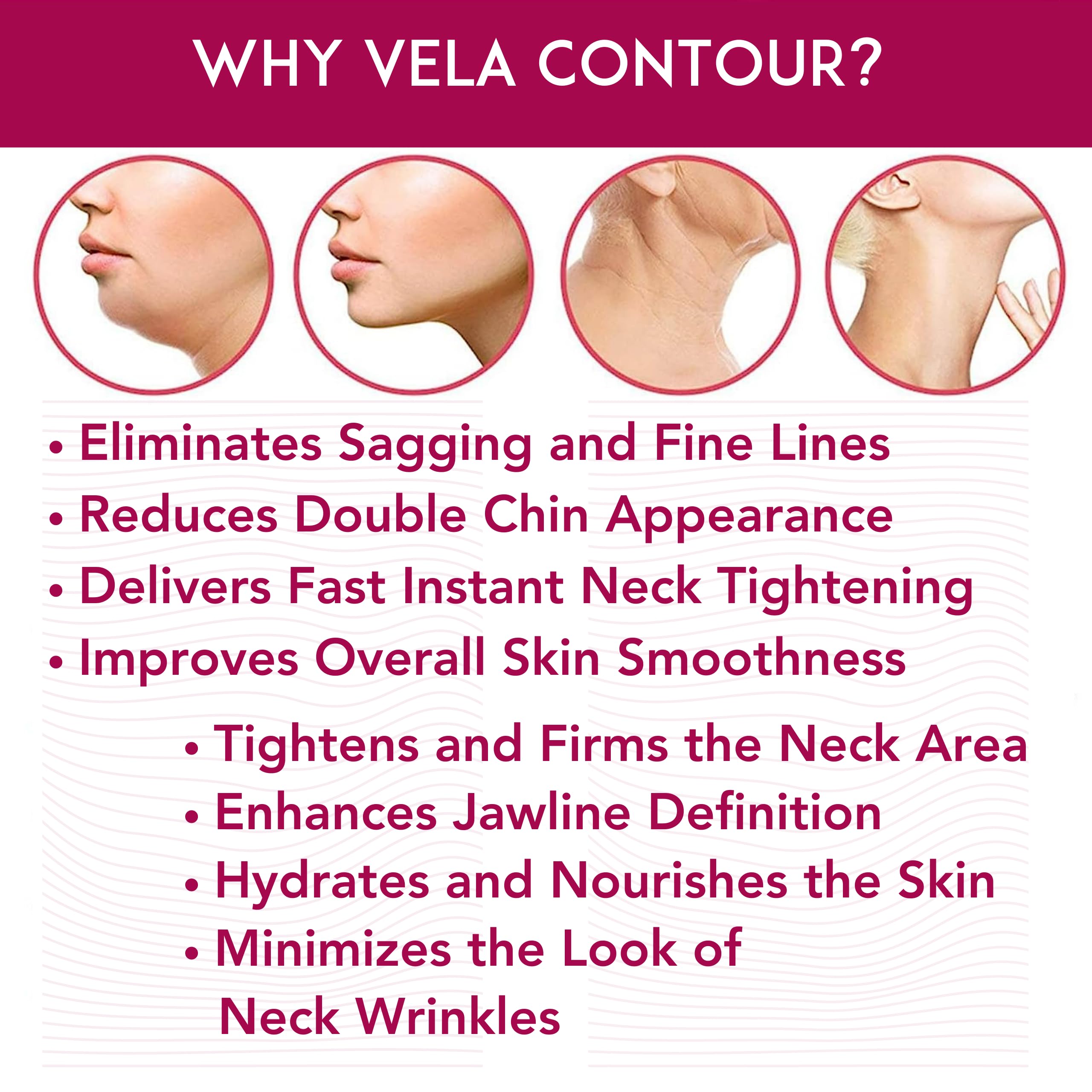 Anacis Advanced Set Neck Cream Serum Facial Belt Works For Visible Correction Of Neck Chin And Jawline - Fine Lines - Neck Wrink