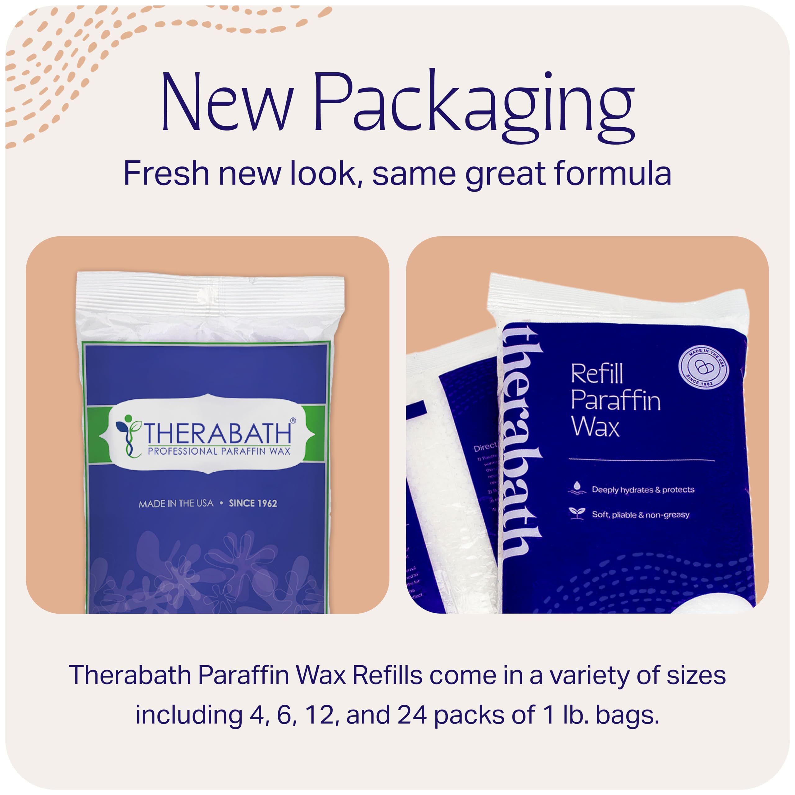 Therabath Paraffin Wax Refill - Thermotherapy - For Hands, Feet, Body - Deeply Hydrates - Made In Usa, 6 Lb. Rose Petal