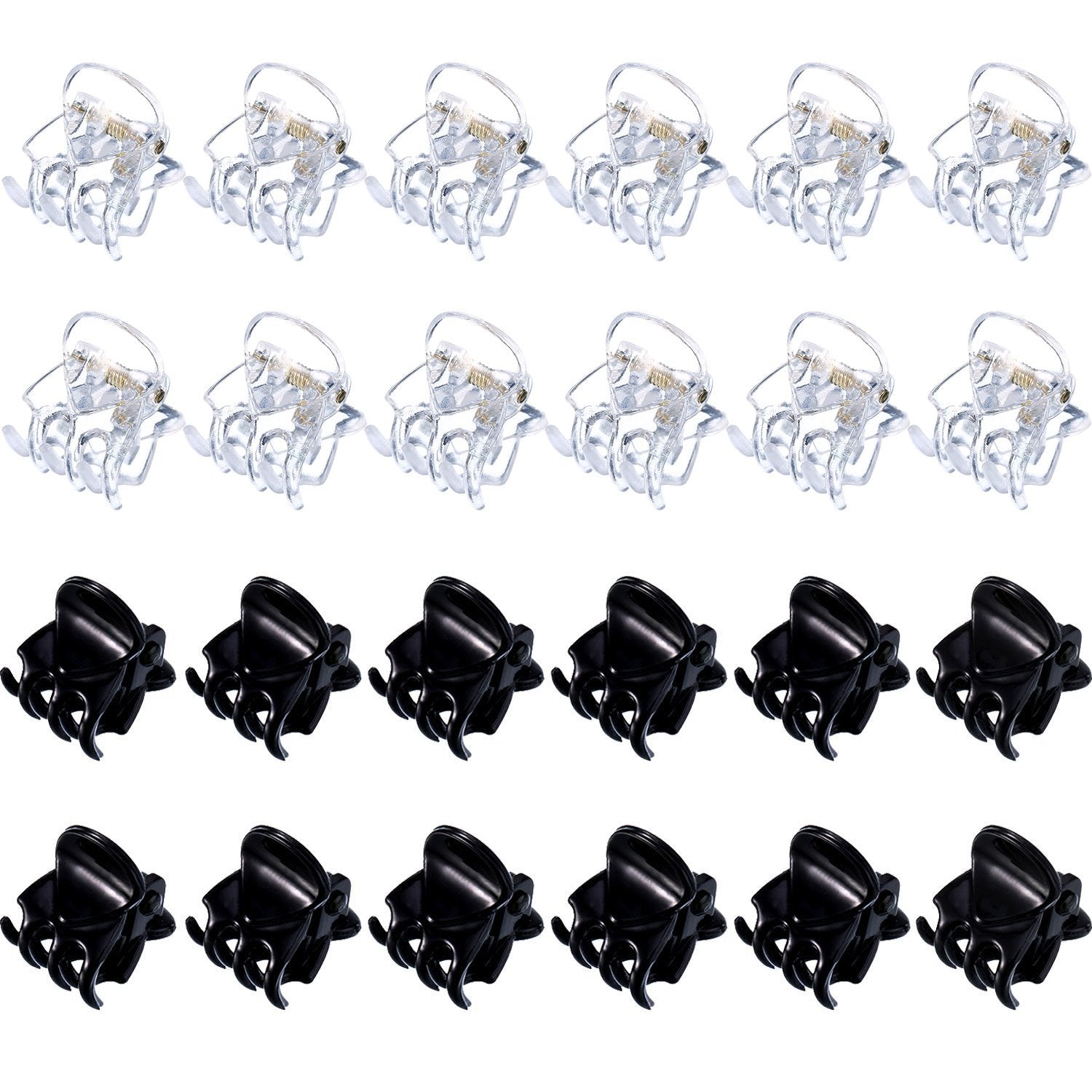 24 Pcs Mini Butterfly Hair Clips Small Hair Clips Tiny Hair Claws Pins Clamps Plastic for Women Girl's Hair