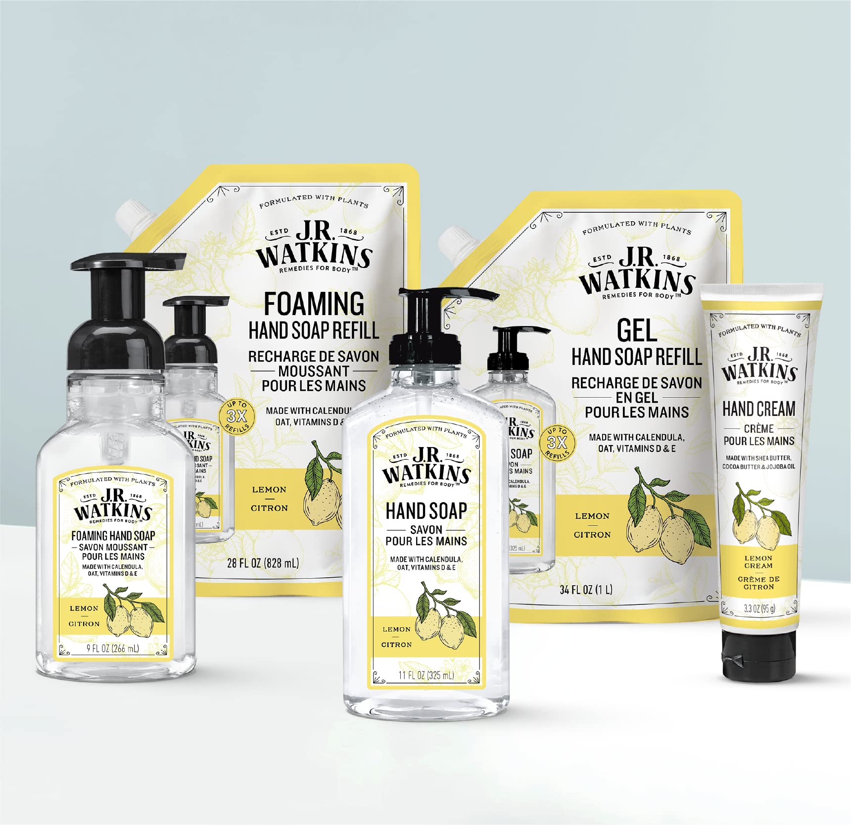 Watkins Inc 20626 9Oz Lemon Scent Foaming Hand Soap, 9 Fl Oz, White, 9 Ounces