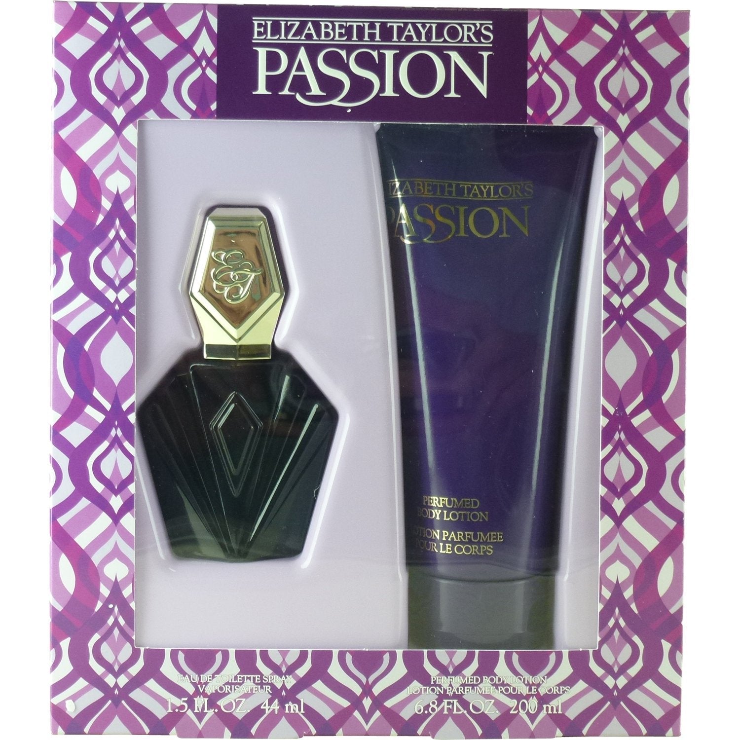 Passion By Elizabeth Taylor 2-Piece Set For Women (1.5 Oz. Eau De Toilette Spray + 6.8 Oz. Body Lotion)