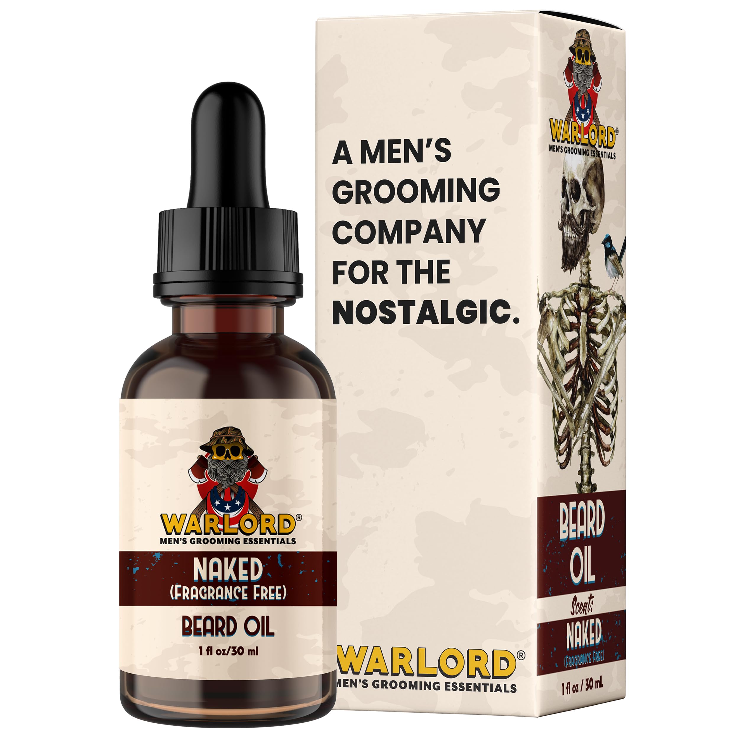 WARLORD Beard Oil & Beard Softener for Men - Beard Moisturizer & Natural Beard Oil to Reduce Itchy Skin, Tame Hair and Manage Fr