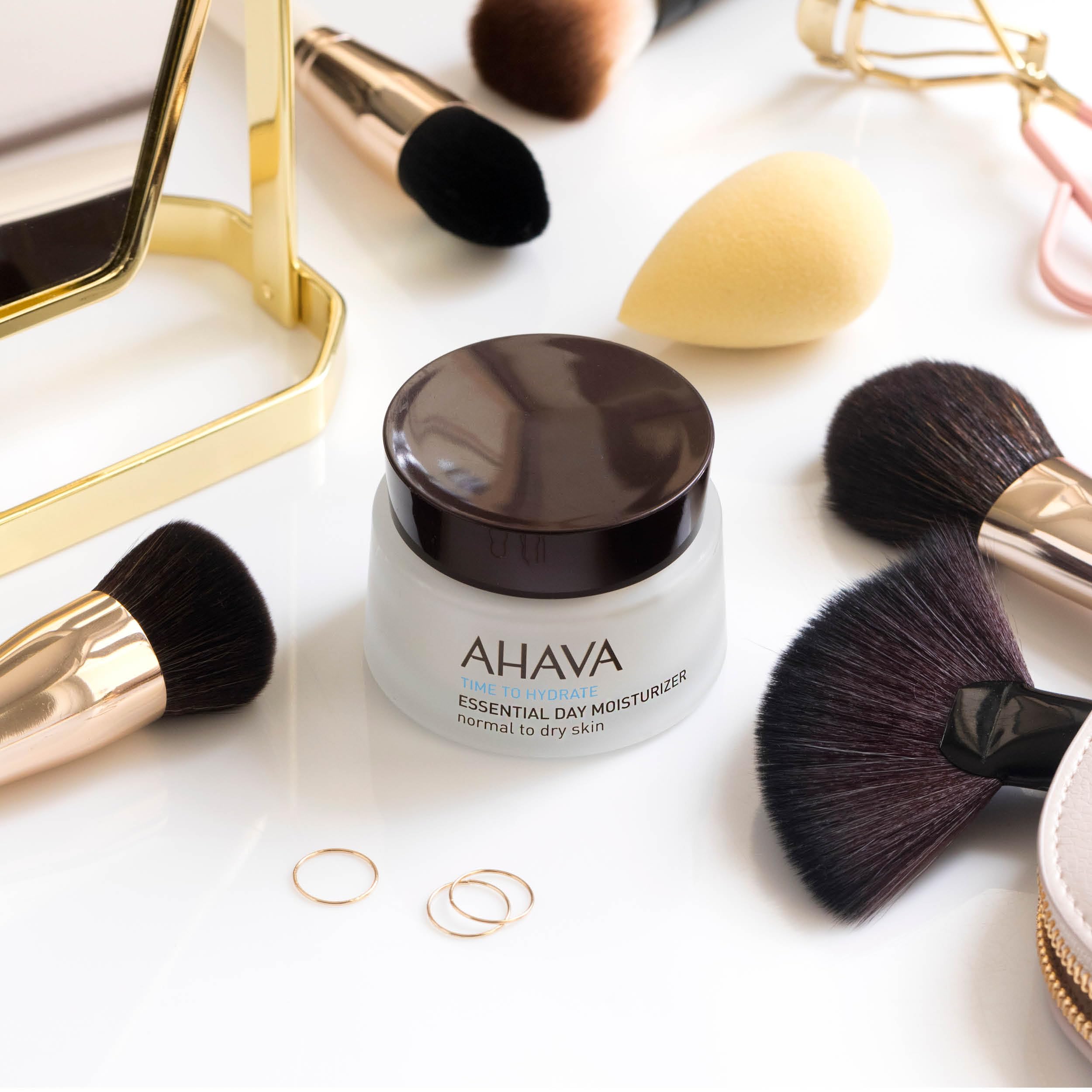 Ahava Essential Day Moisturizer, Normal To Dry Skin - Essential Daily Hydrating Facial & Neck Cream, Anti-Aging & Smoothing Effe
