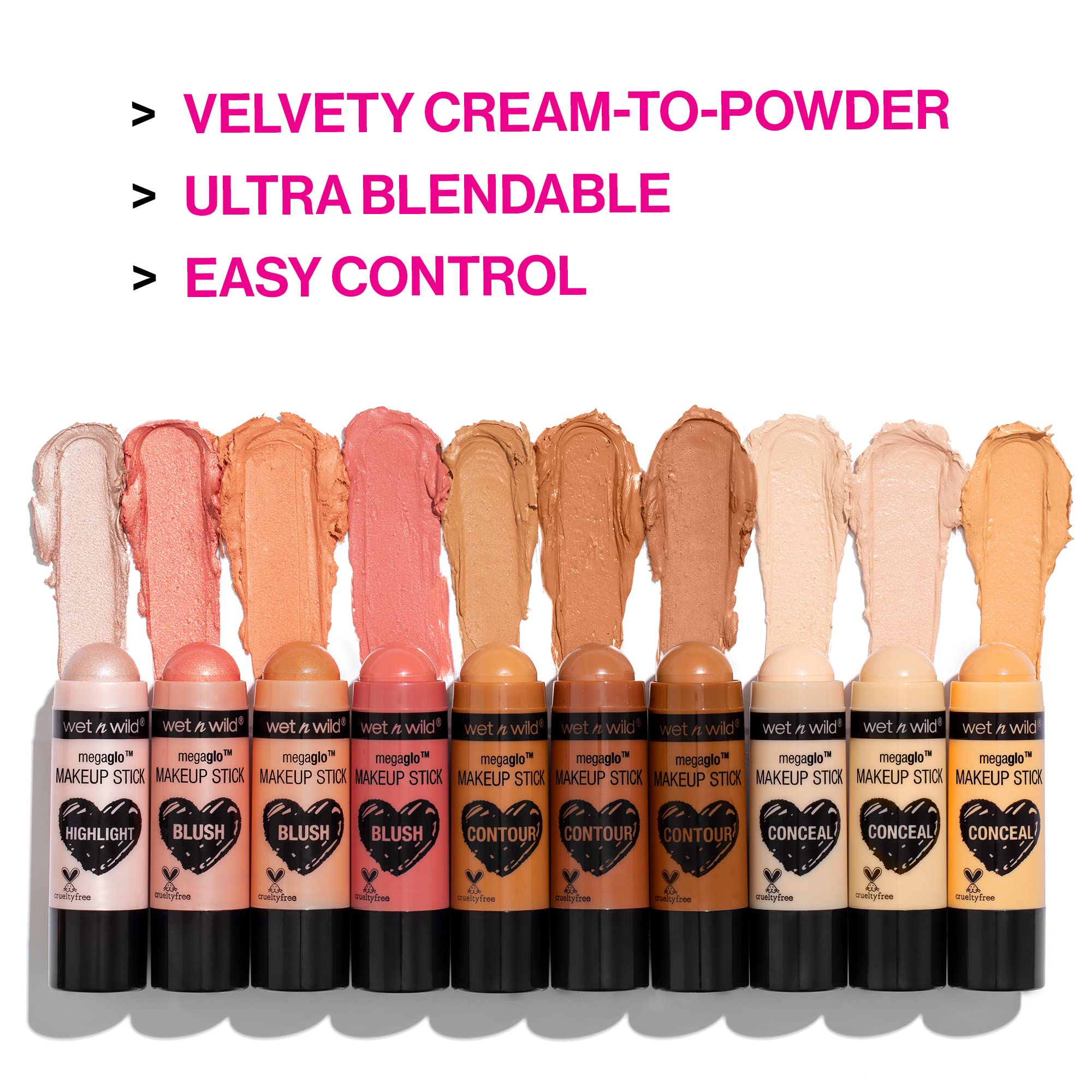 Wet N Wild Megaglo Makeup Stick, Buildable Color, Versatile Use, Cruelty-Free & Vegan - Glitzed Spell