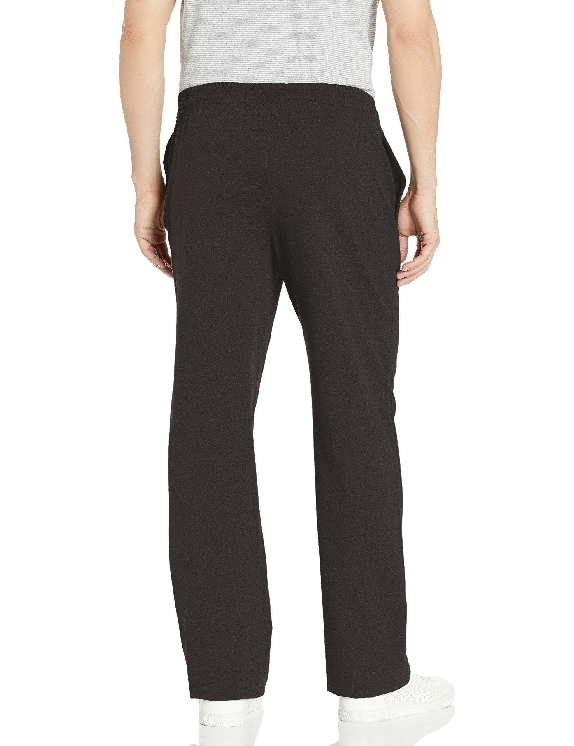 Hanes Mens X-Temp Jersey Pocket Pant, Black, 3X Large