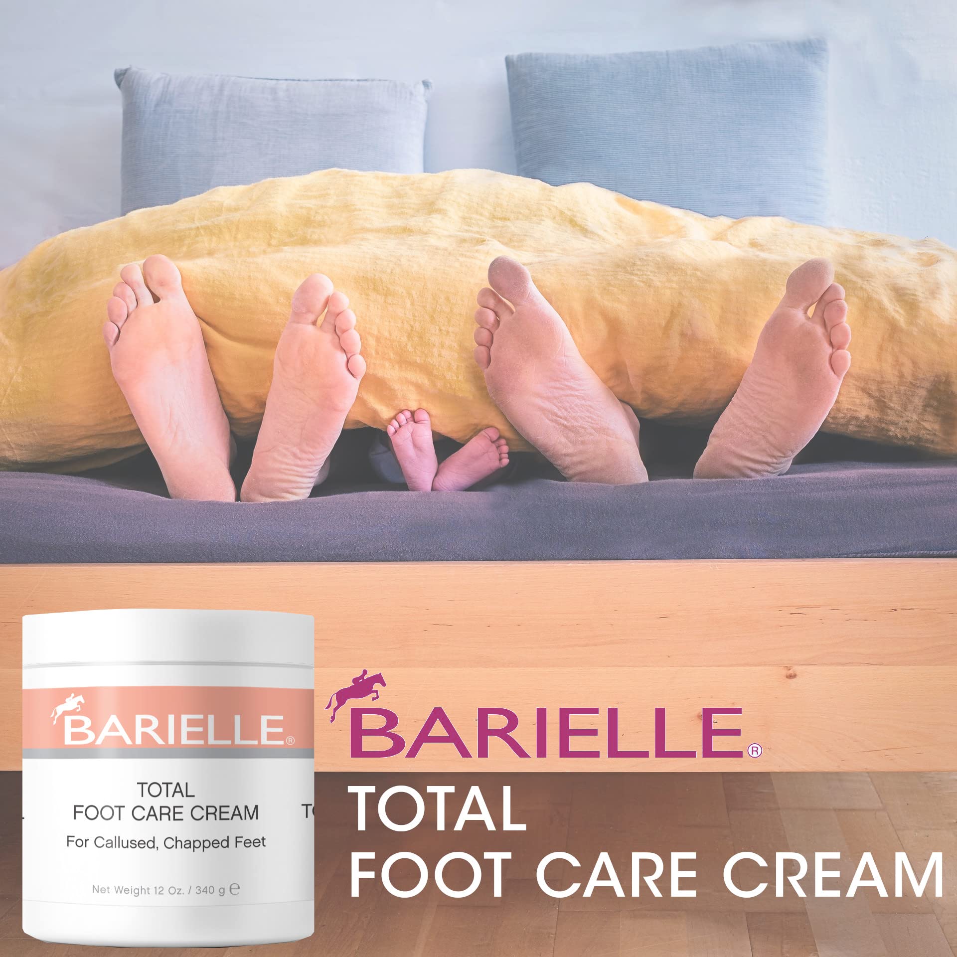 Barielle Total Foot Care Cream 12 Oz - Foot Cream For Dry, Cracked, Feet