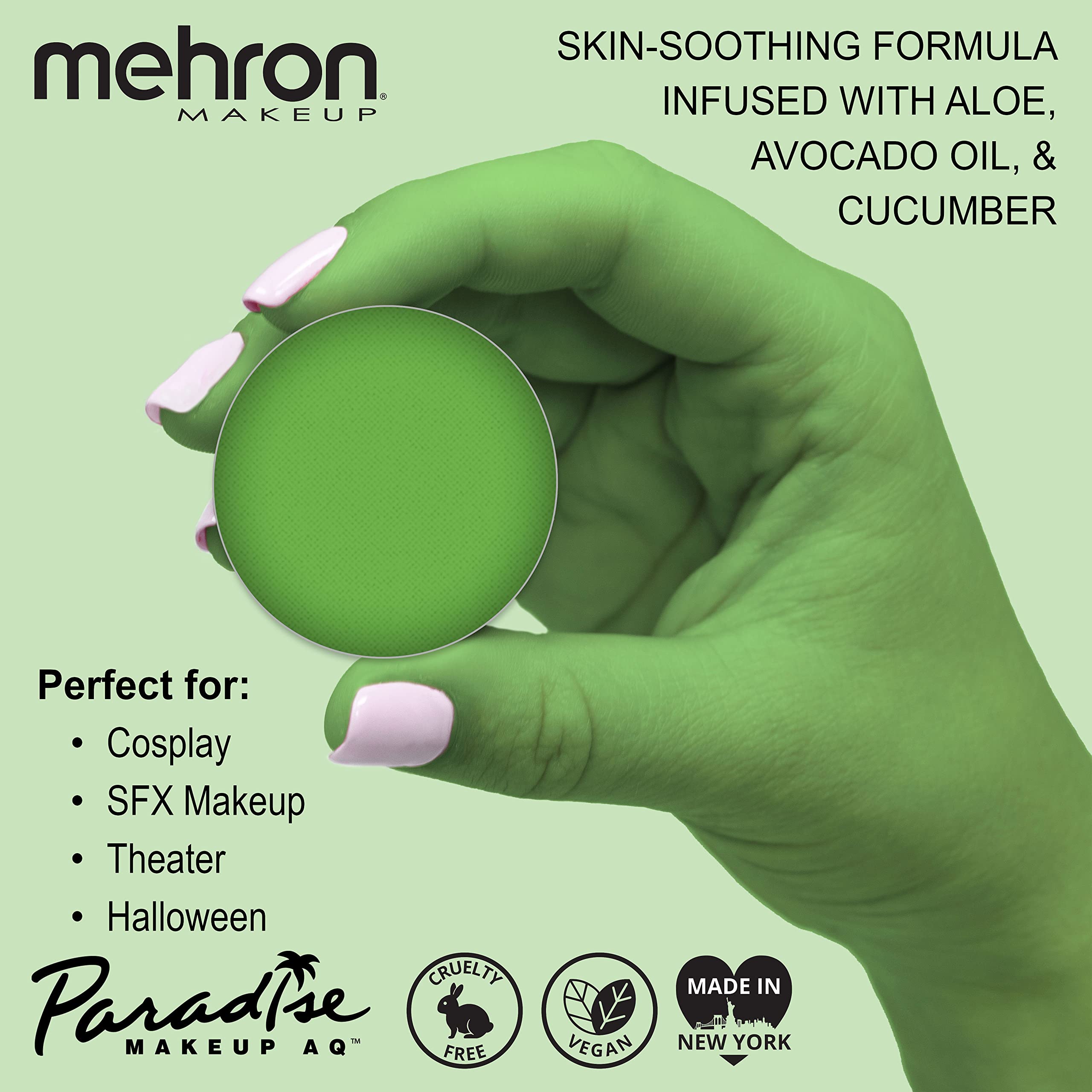 Mehron Makeup Paradise Makeup Aq Refill Size | Stage & Screen, Face & Body Painting, Beauty, Cosplay, Halloween | Water Activate