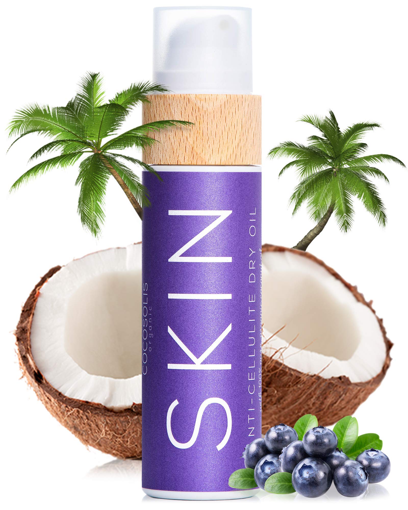 COCOSOLIS SKIN Anti-Cellulite Massage Oil | Organic Oil for Skin Tightening Cellulite Treatment | Corrects Orange Peel    Skin |