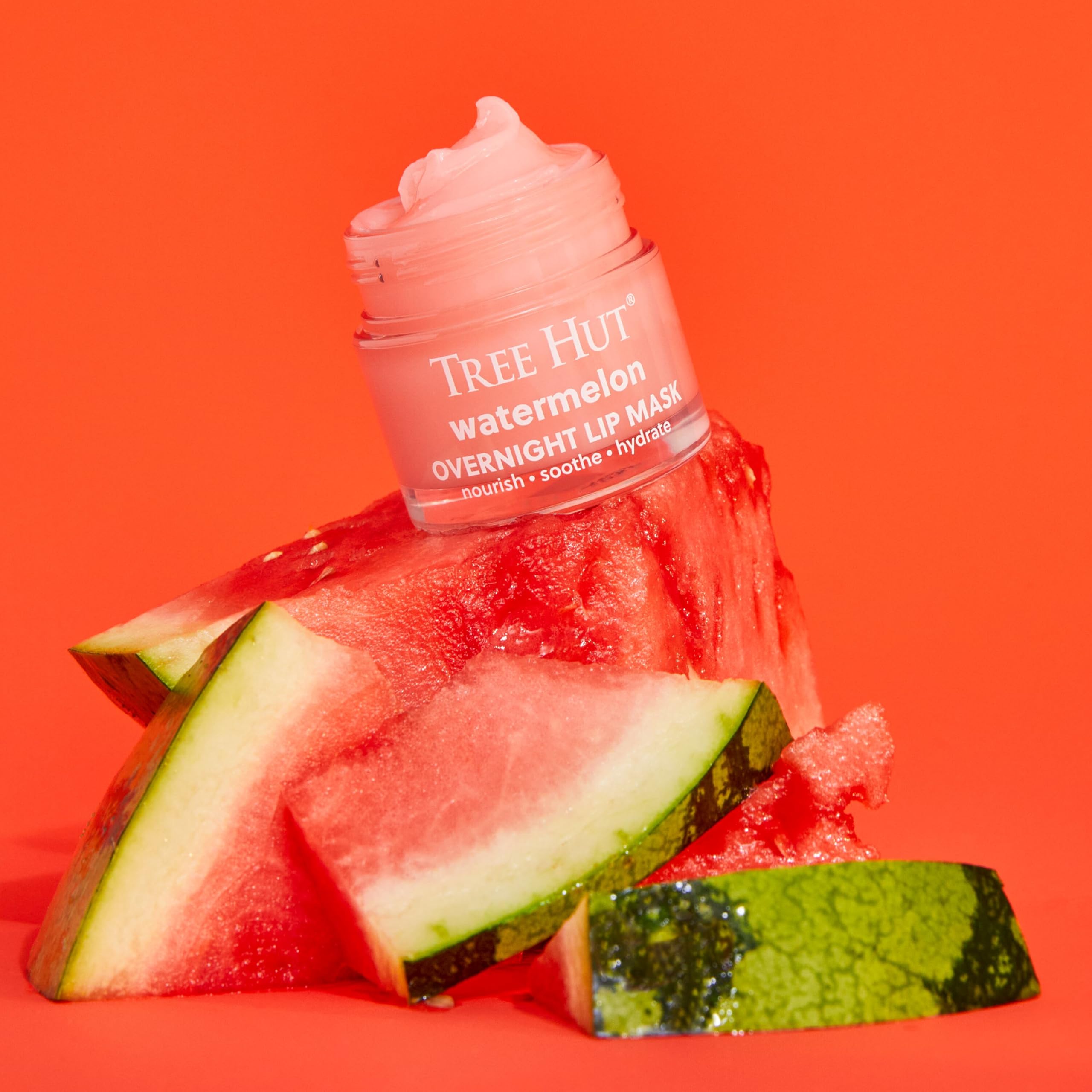 Tree Hut Watermelon Overnight Lip Mask | Leave on Overnight & Wake up to Soft, Hydrated Lips | Elevate your Self Care Routine |