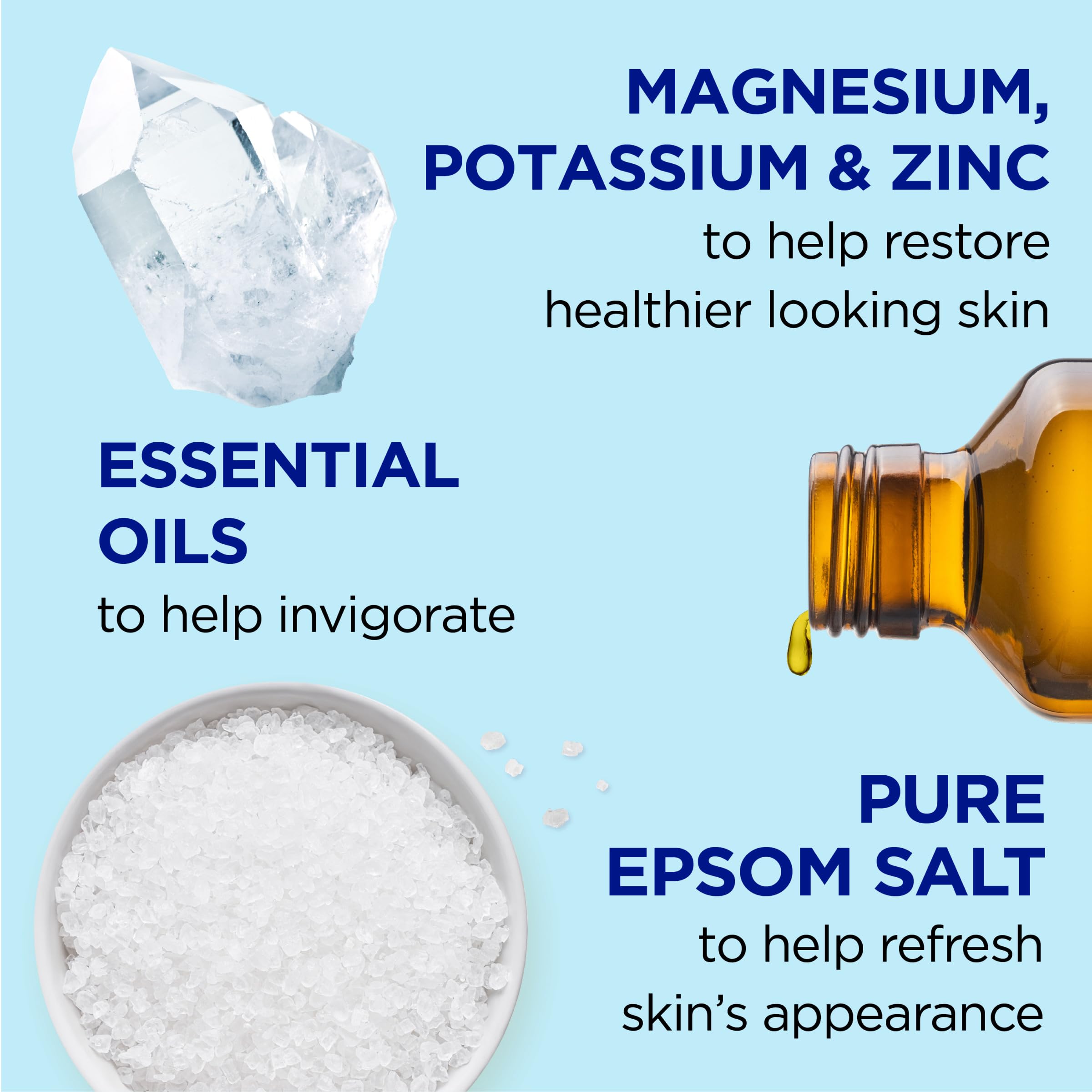 Dr Teal'S Foaming Bath With Pure Epsom Salt, Restorative Minerals With Magnesium, Potassium, Zinc & Essential Oils, 34 Fl Oz (Pa