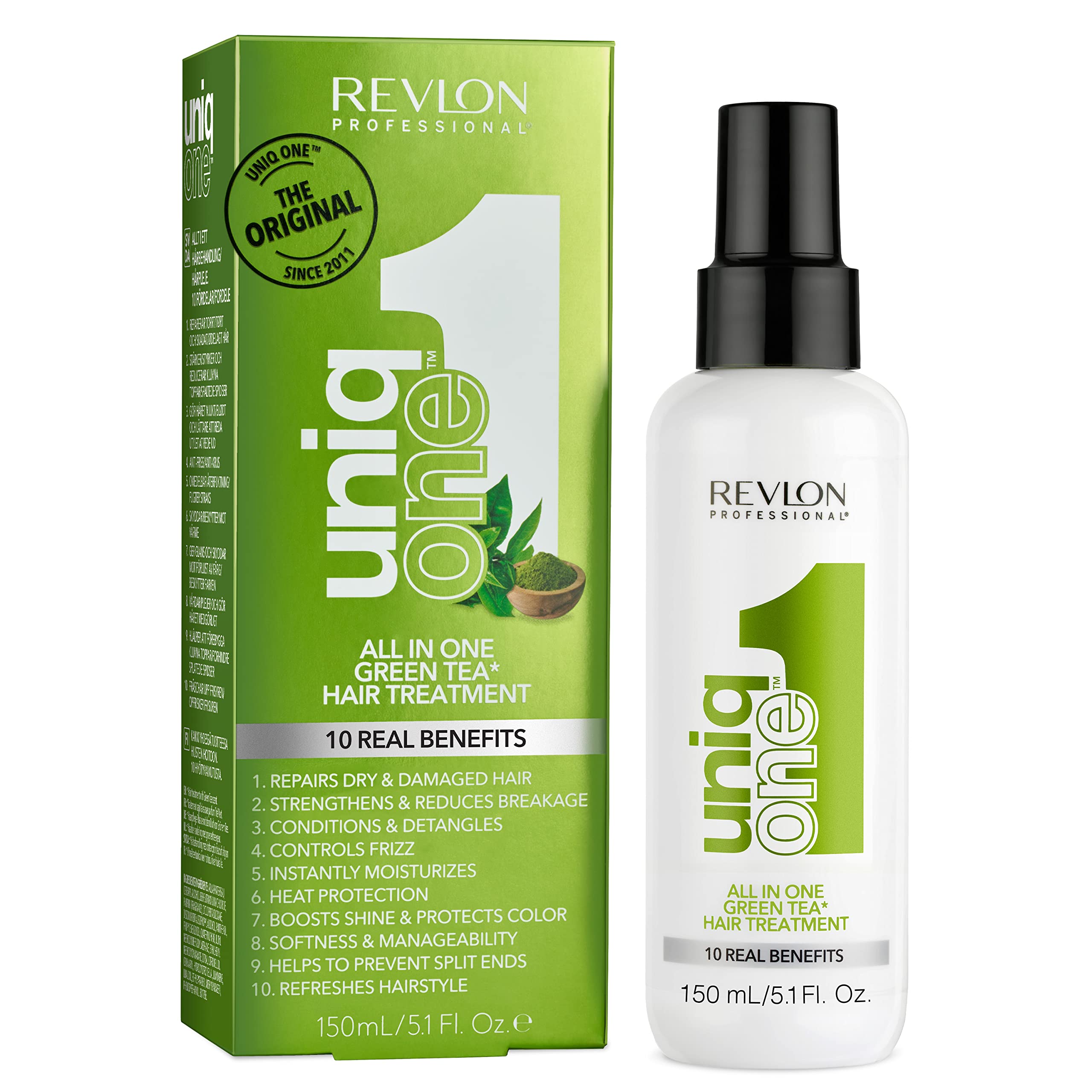 Uniqone All In One Green Tea Hair Treatment By Revlon, 5.1 Oz Hair Treatment