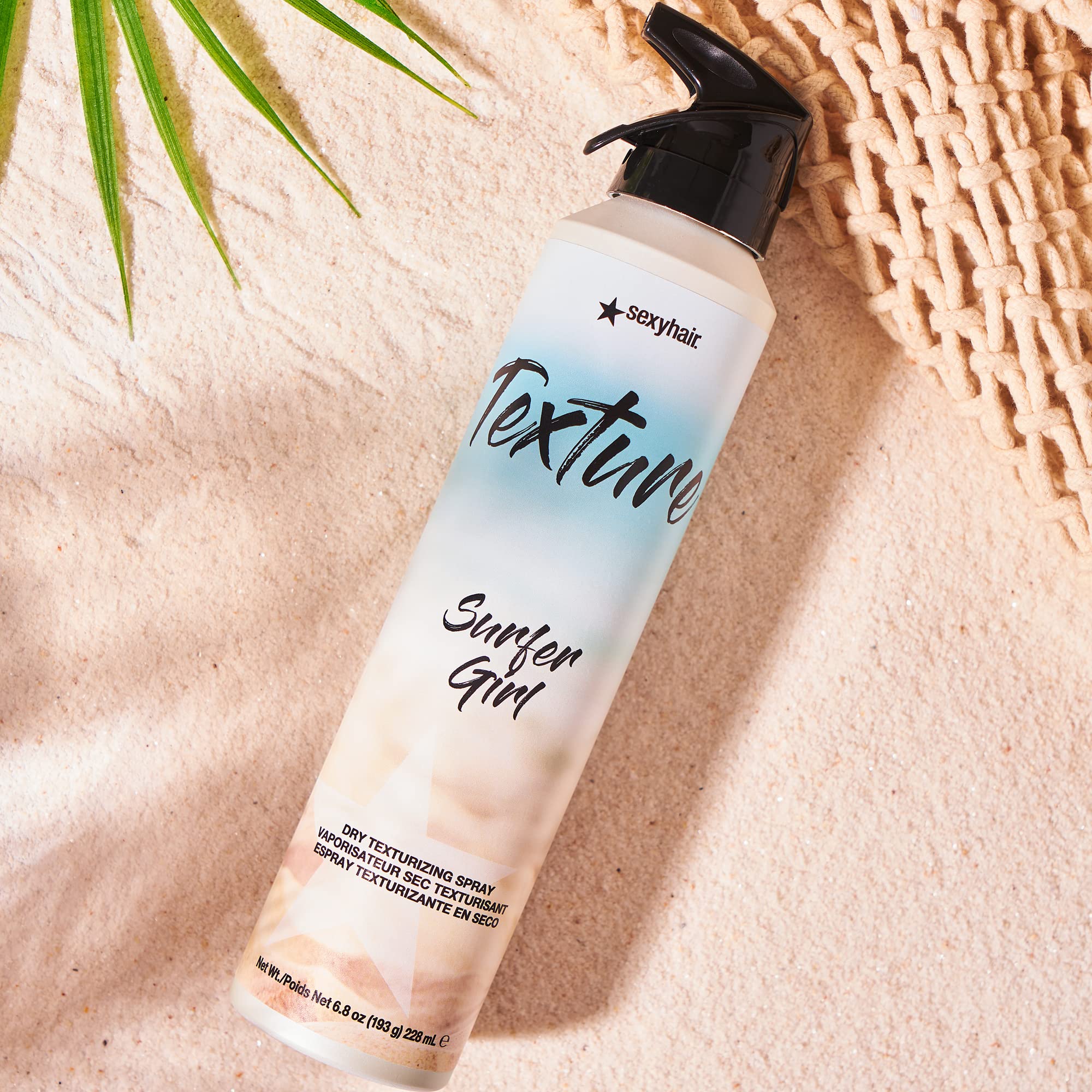Sexyhair Texture Surfer Girl Dry Texturizing Spray, 6.8 Oz | Maintains Natural Shine | Up To 24 Hour Humidity Resistance | All H