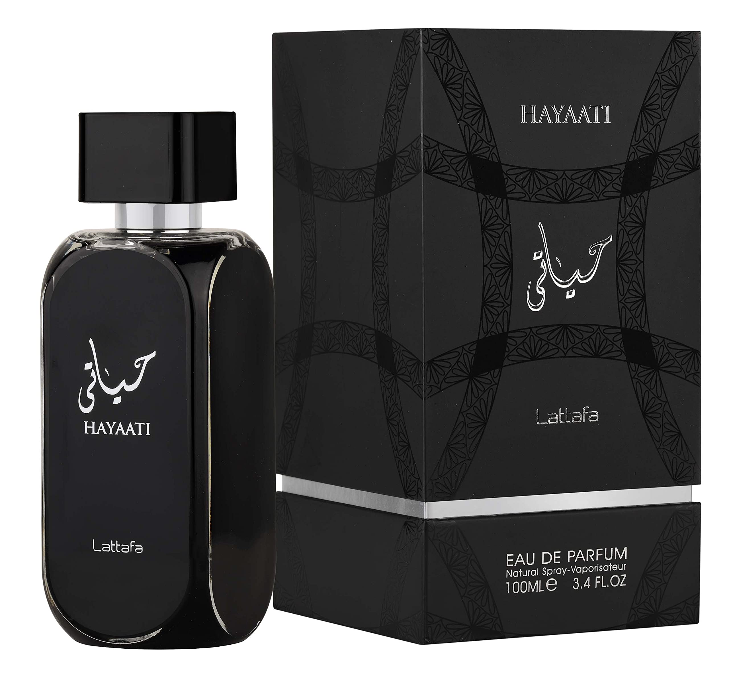Lattafa Hayaati Eau de Parfum Spray for Men, 3.4 Fl Oz - Long-lasting Fragrance, Model 6291107450193