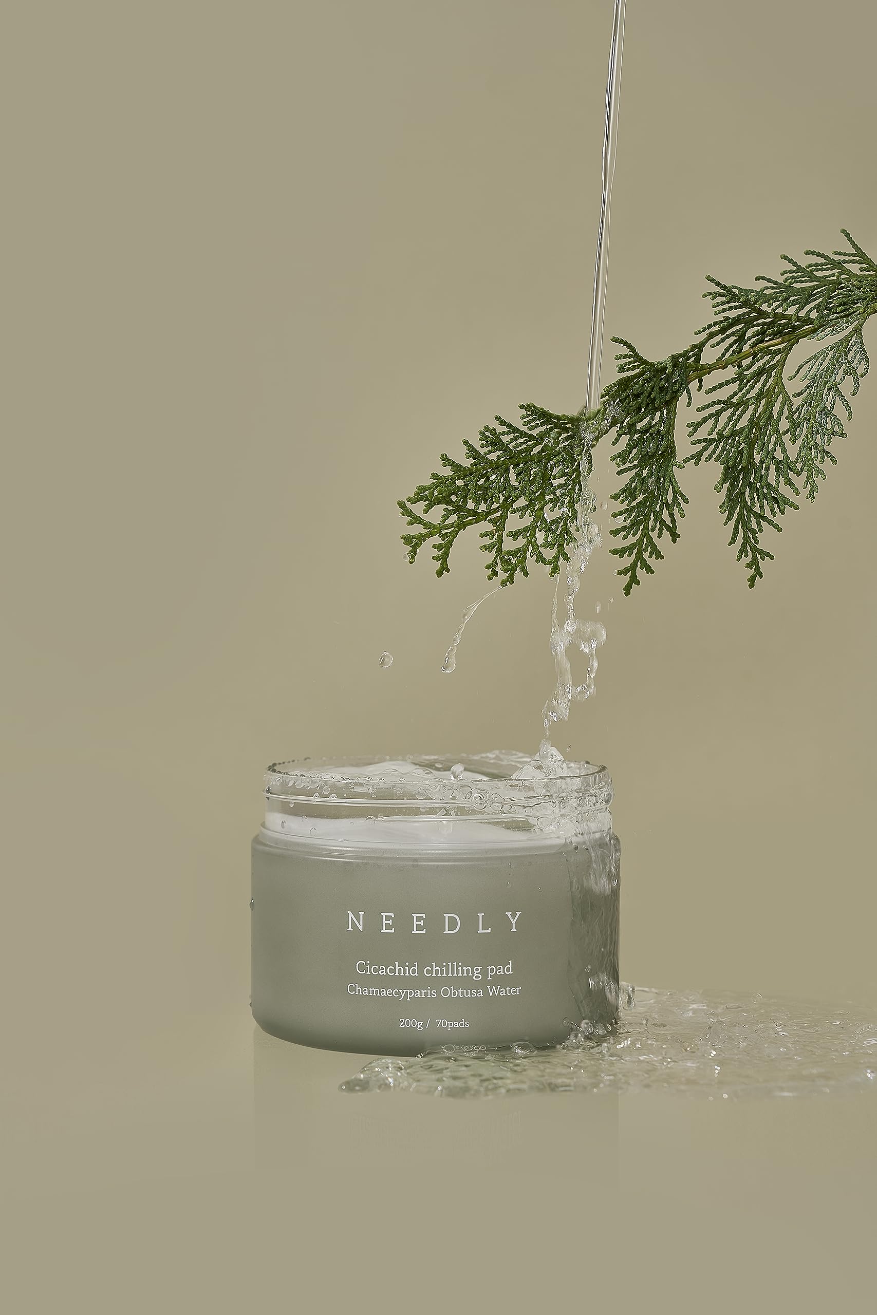 NEEDLY | Cicachid Chilling Toner Pad | cooling & soothing pad | vegan certified cotton pad |