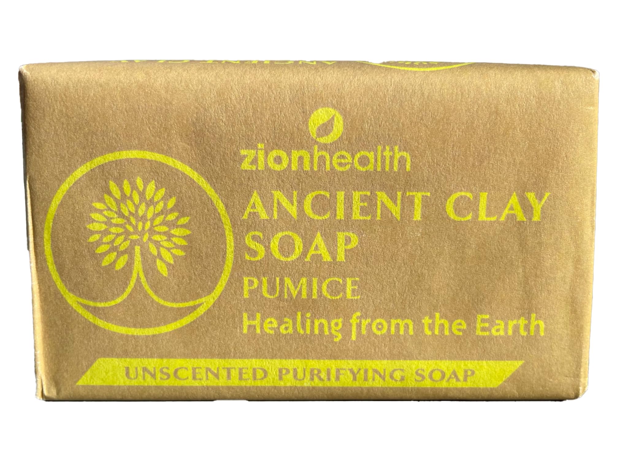 Zion Health Ancient Clay Soap 6oz Unscented Pumice