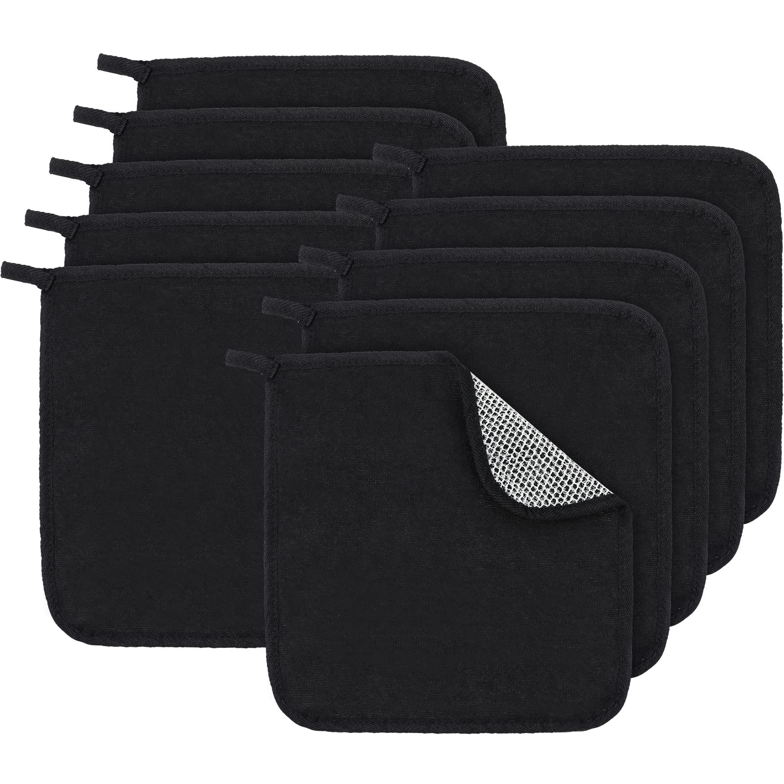 Tudomro 10 Pcs Exfoliating Washcloths Double Sided Man Wash Cloths Body Face Exfoliating Scrub Cloths For Shower Men Women(10 X