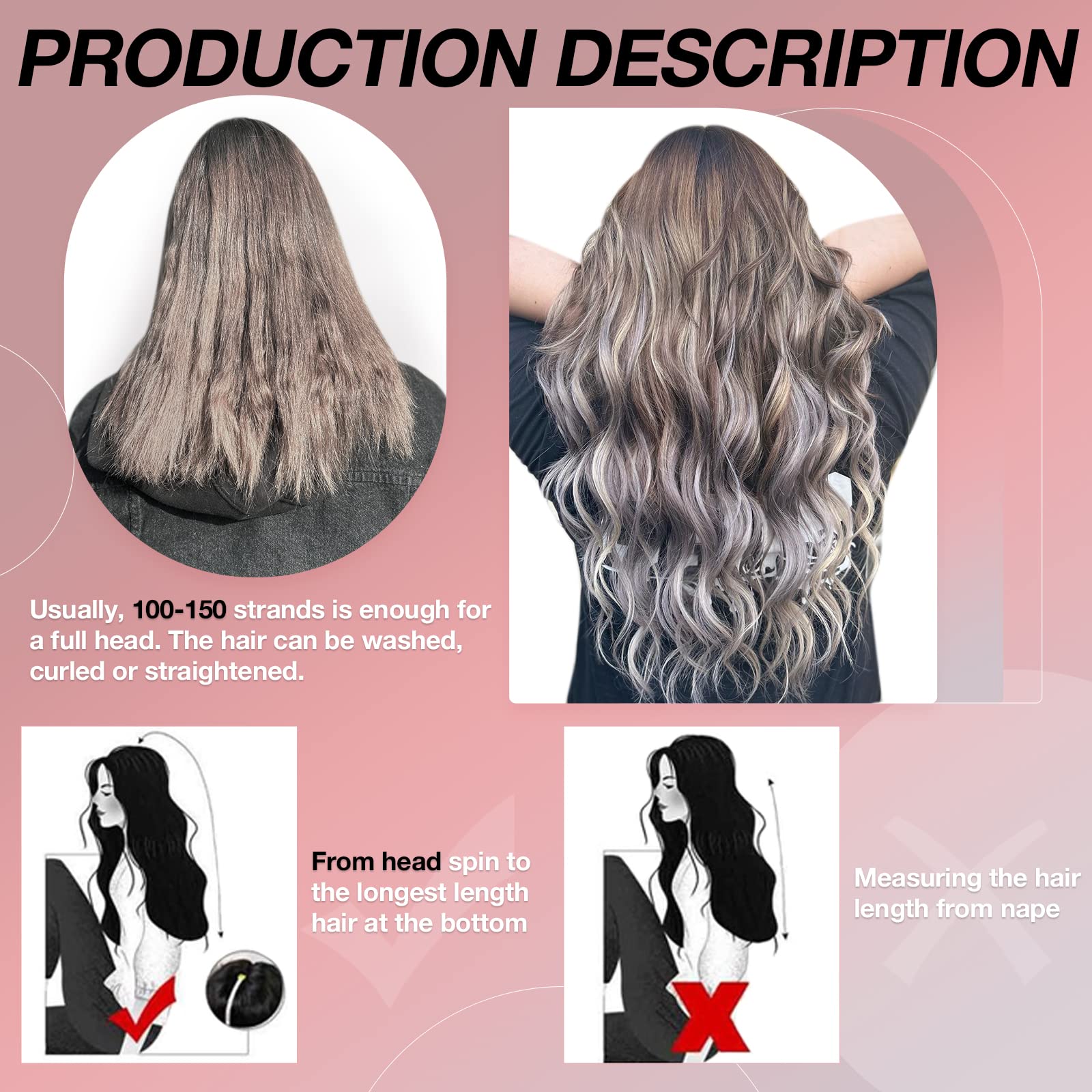 Moresoo I Tip Hair Extensions Human Hair 24 Inch Straight Itip Human Hair Extensions Darkest Brown Itip Hair Extensions Real Hum