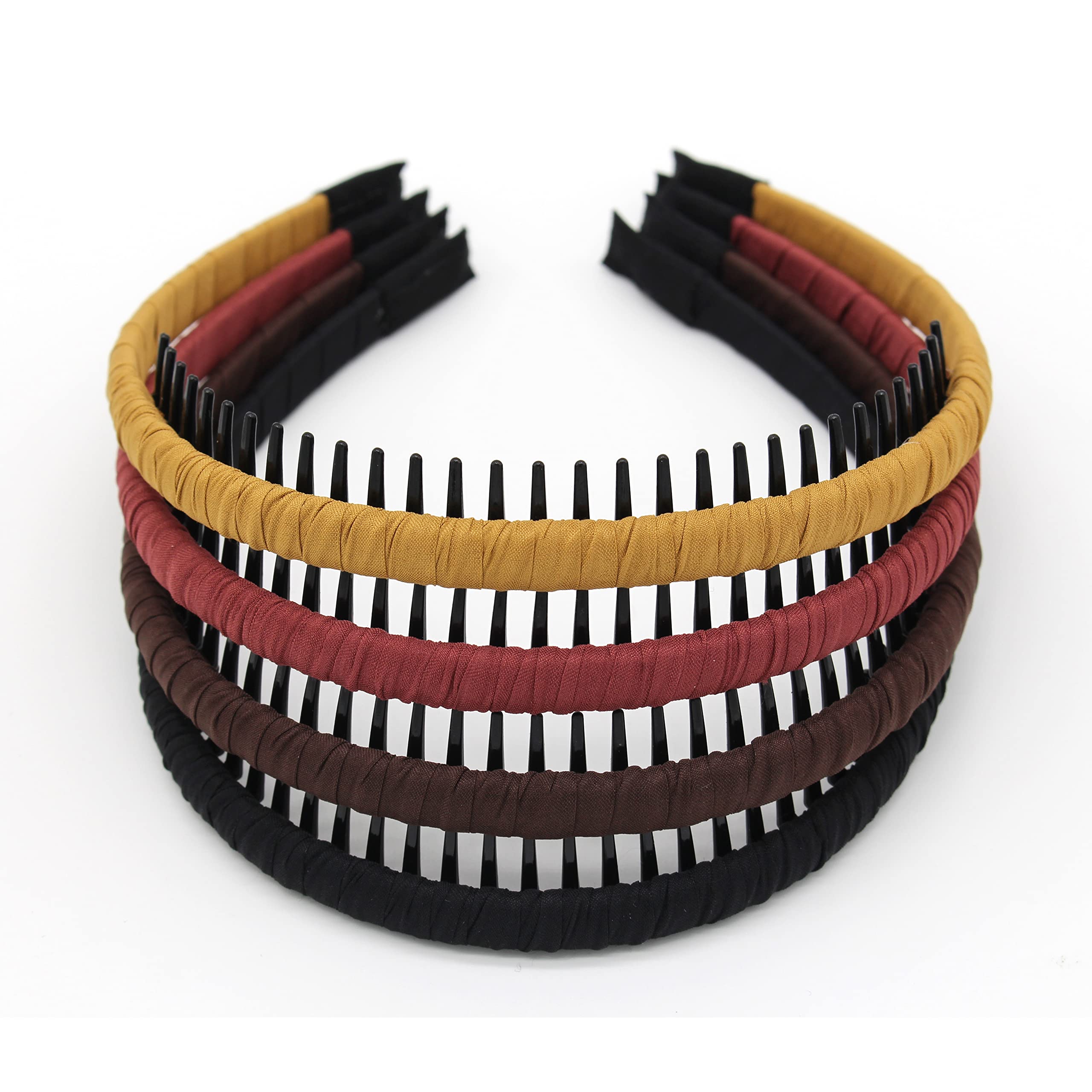 JOBAND fashion head bands for women tooth comb hair hoop Comfy non slip hair bands(4 Colors)